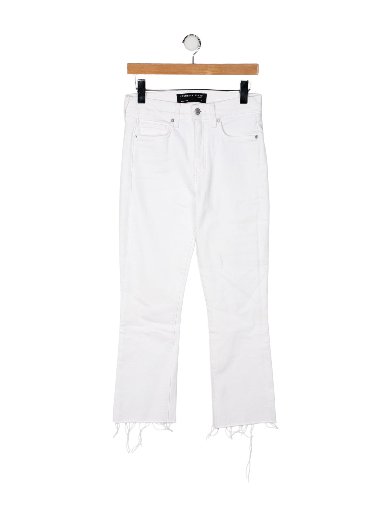 Veronica Beard Mid-Rise Straight Leg Jeans