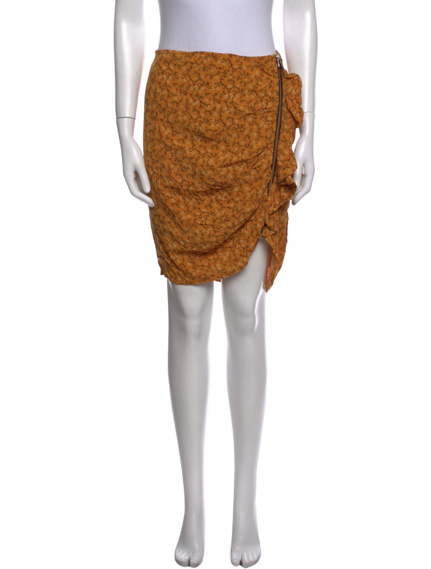 Veronica Beard Floral Print Knee-Length Skirt