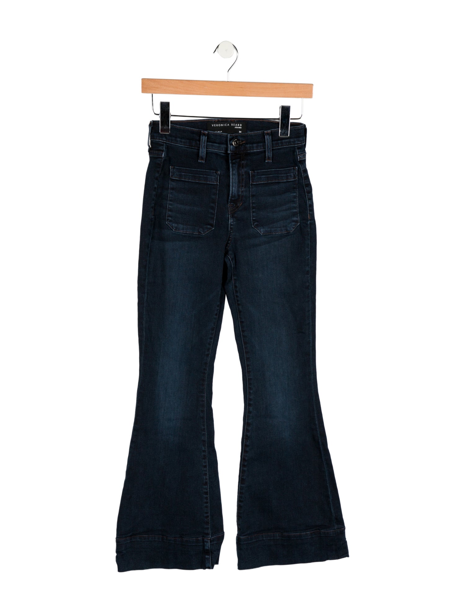 Veronica Beard High-Rise Wide Leg Jeans