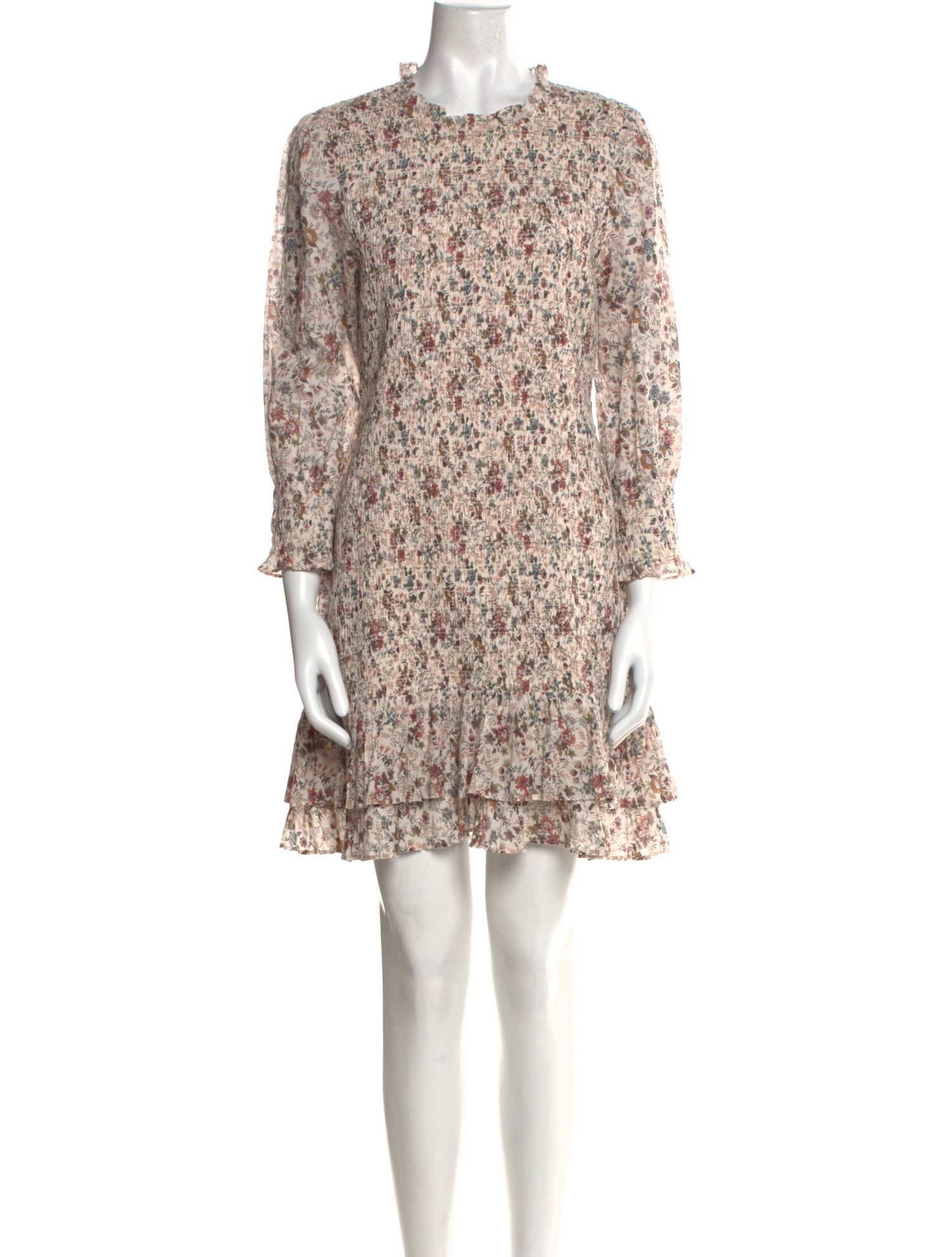 Veronica Beard Floral Print Mini Dress