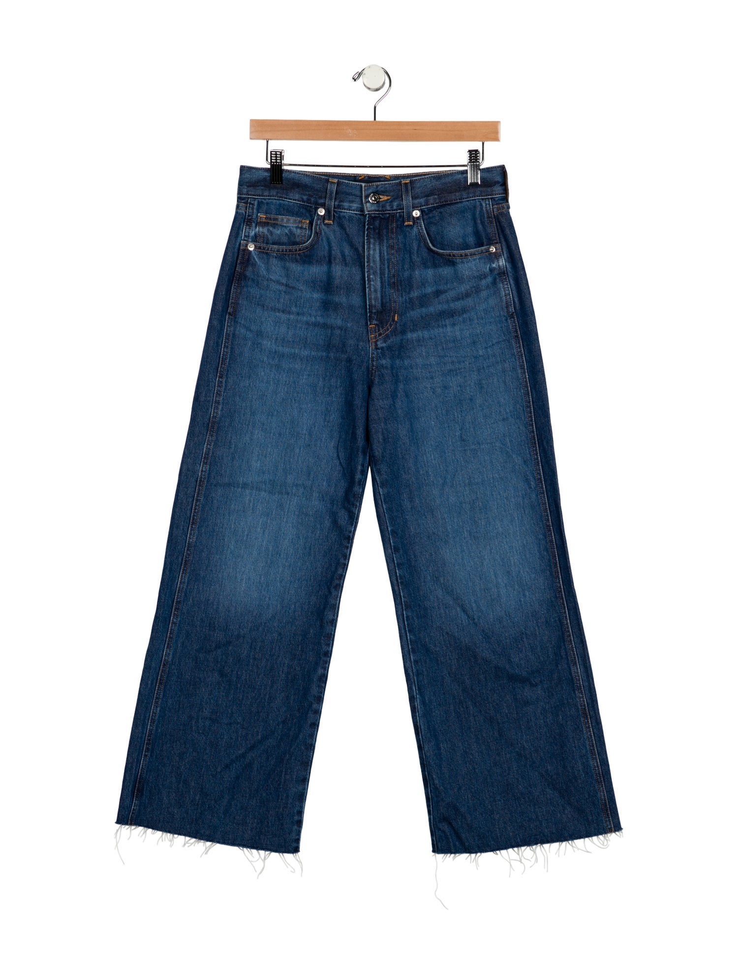 Veronica Beard High-Rise Wide Leg Jeans