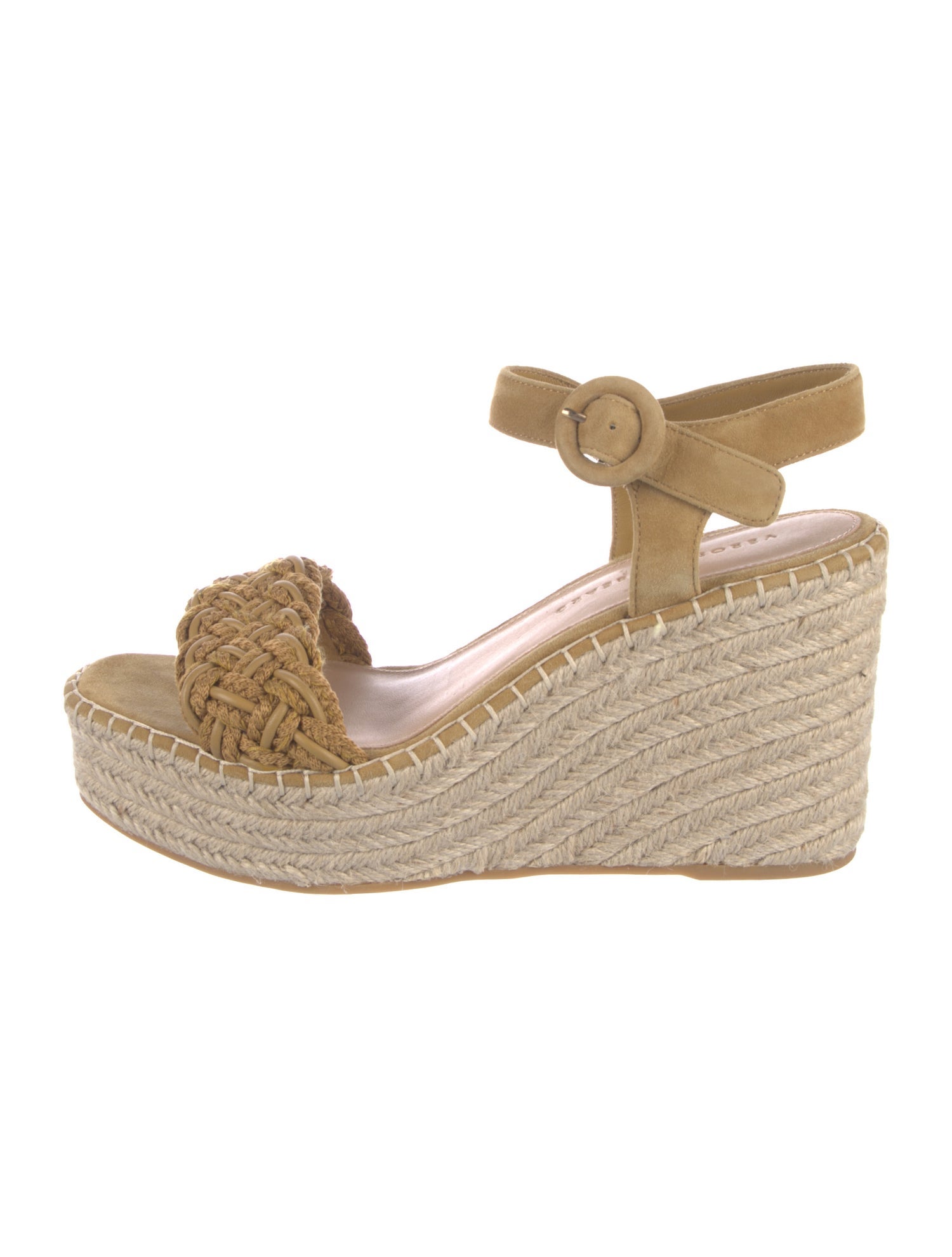 Veronica Beard Suede Colorblock Pattern Espadrilles