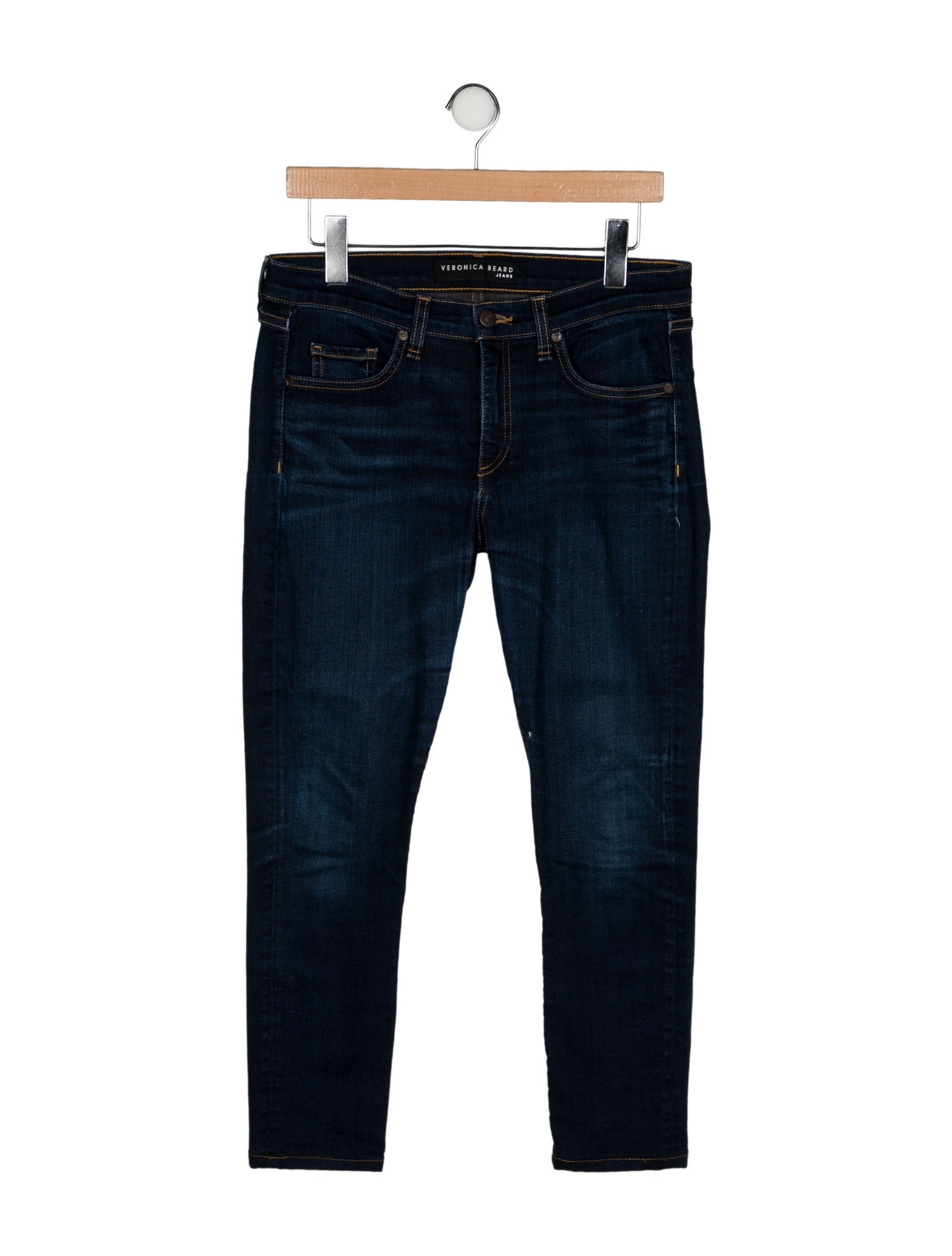 Veronica Beard Mid-Rise Skinny Leg Jeans