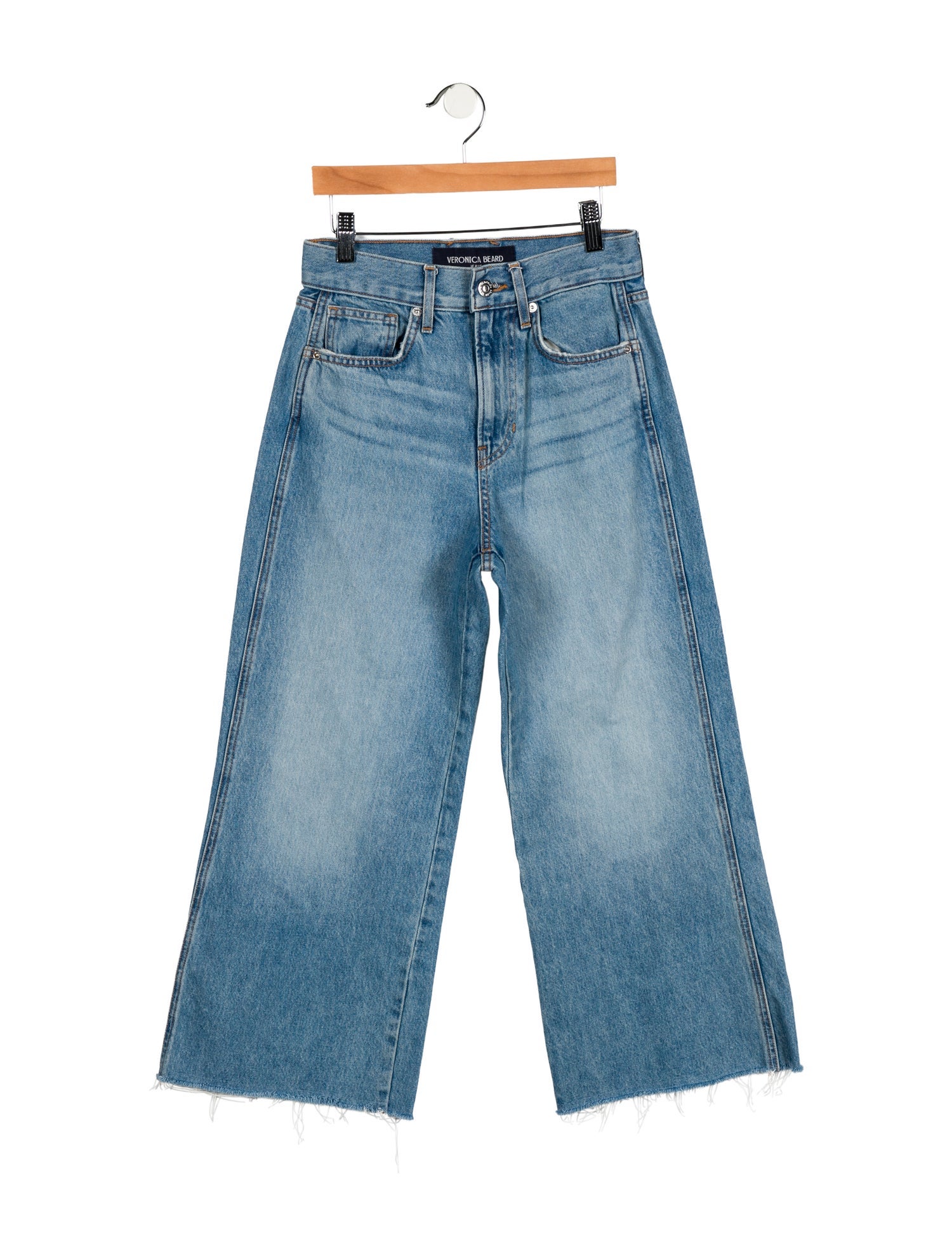 Veronica Beard High-Rise Wide Leg Jeans