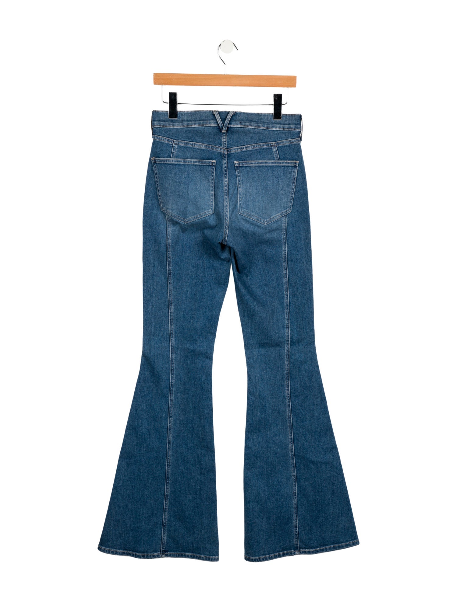 Veronica Beard Mid-Rise Wide Leg Jeans