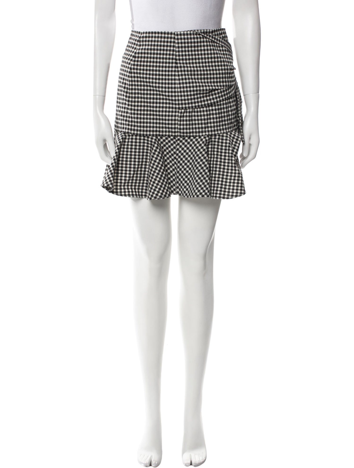 Veronica Beard Plaid Print Mini Skirt