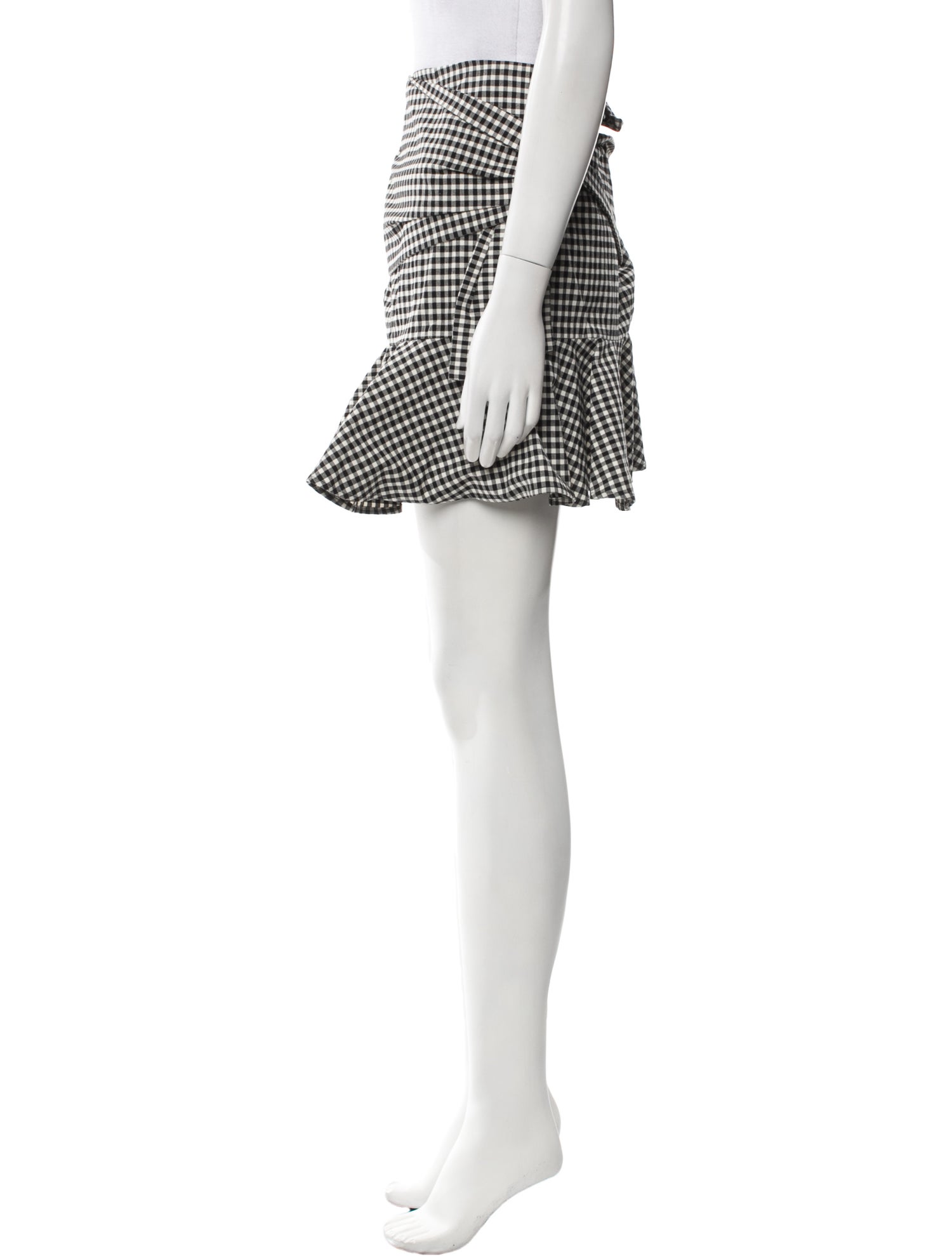 Veronica Beard Plaid Print Mini Skirt