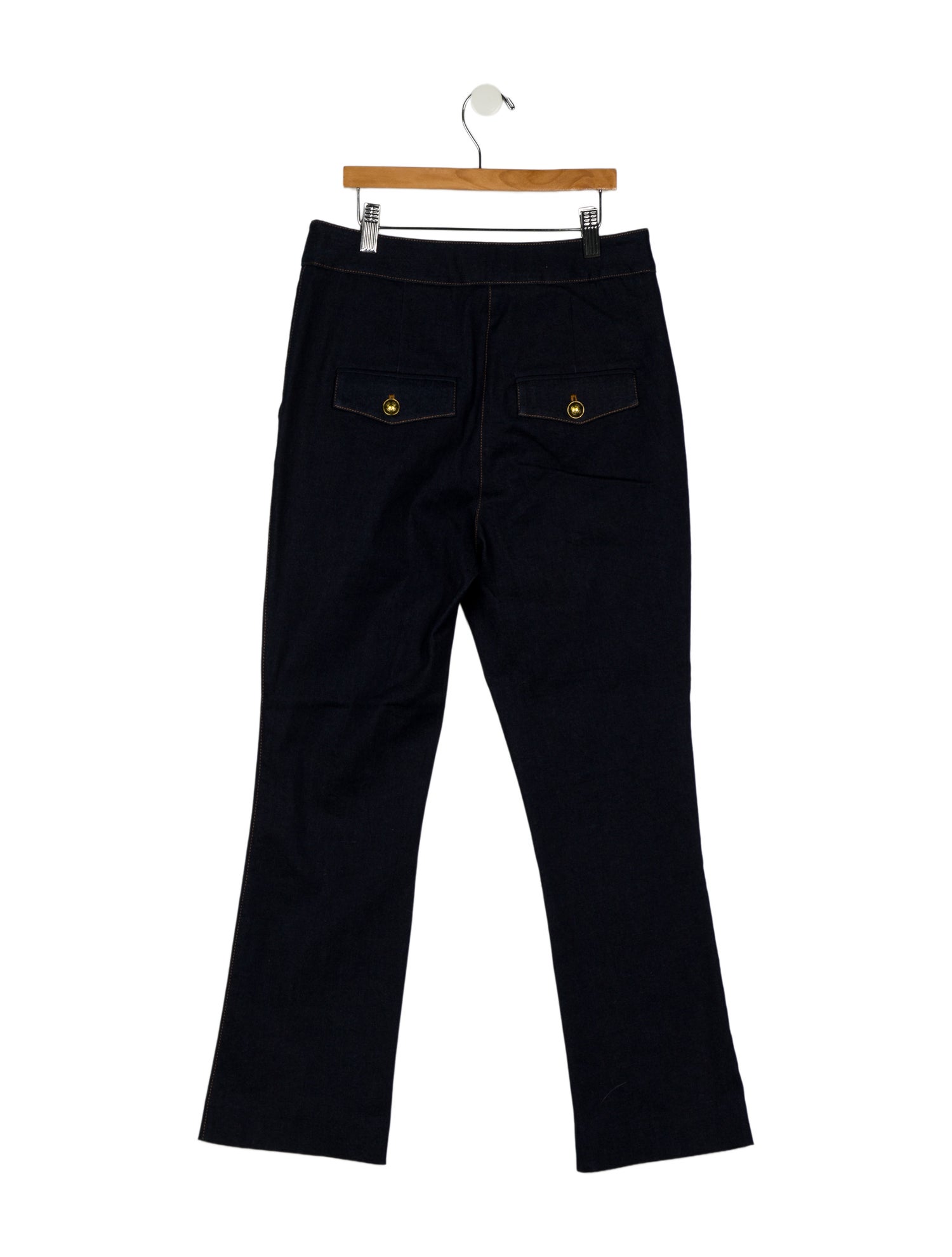 Veronica Beard High-Rise Straight Leg Jeans