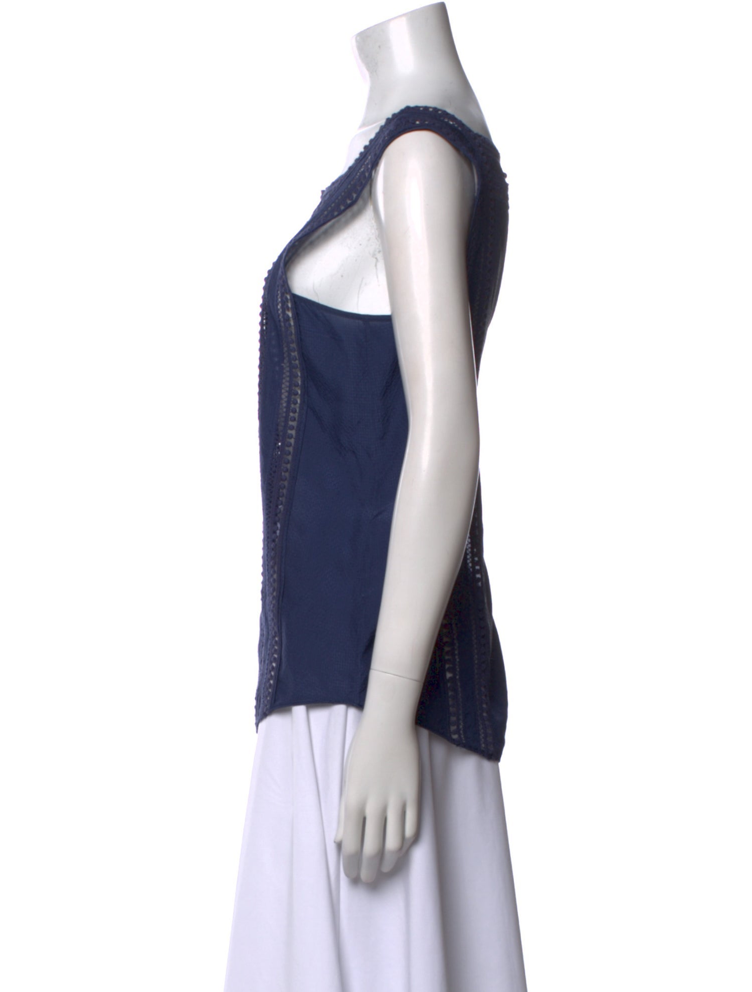 Veronica Beard Silk Striped Top