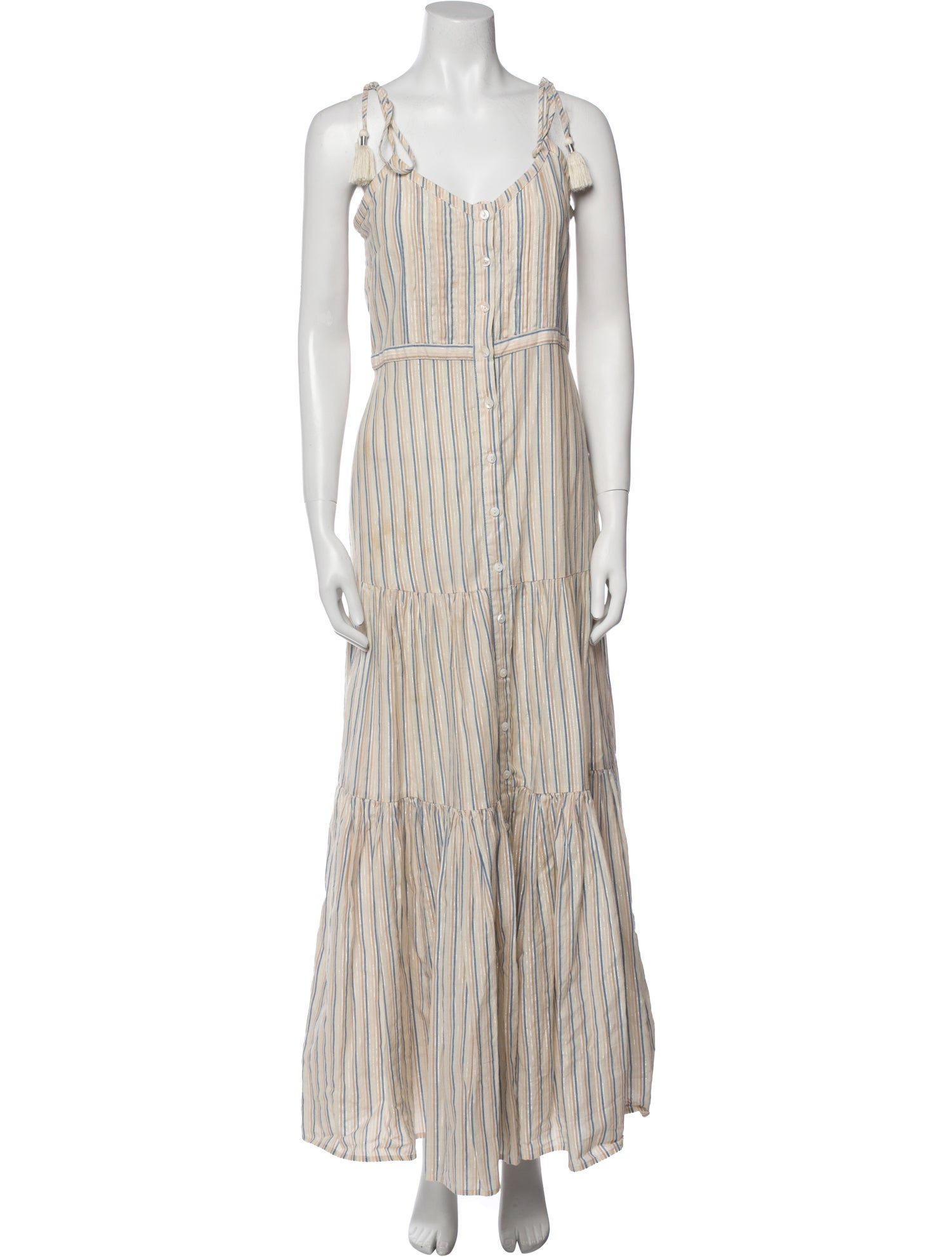 Veronica Beard Striped Long Dress