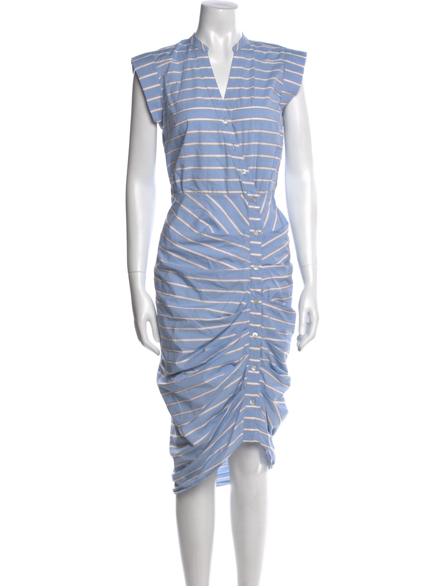 Veronica Beard Striped Midi Length Dress