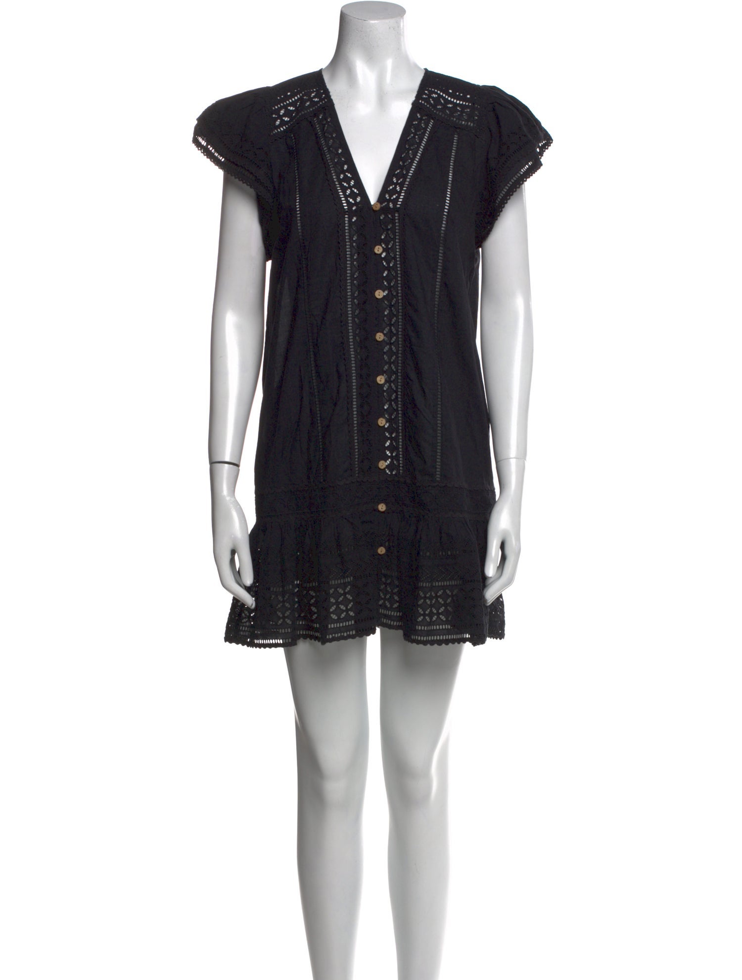 Veronica Beard V-Neck Mini Dress