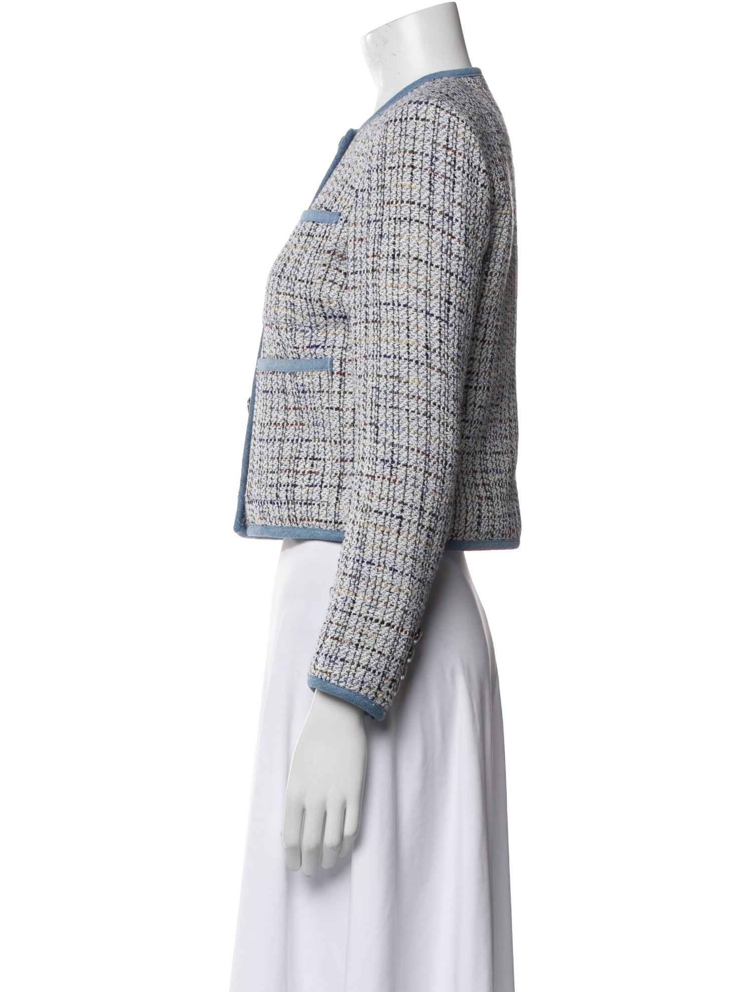 Veronica Beard Tweed Pattern Evening Jacket