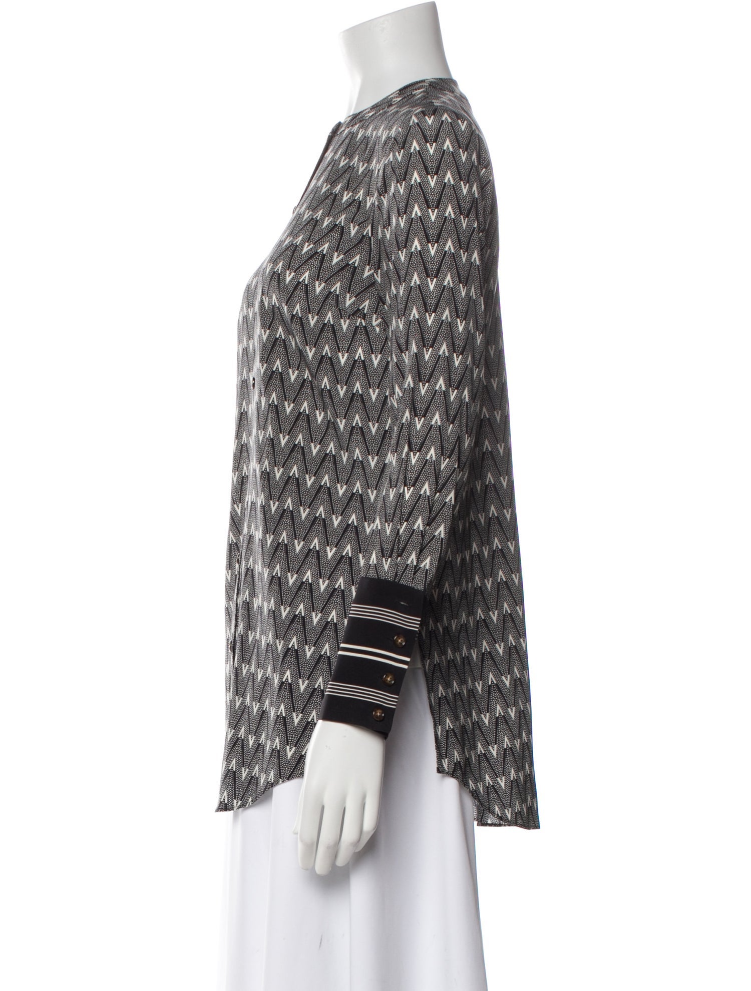 Veronica Beard Silk Printed Top