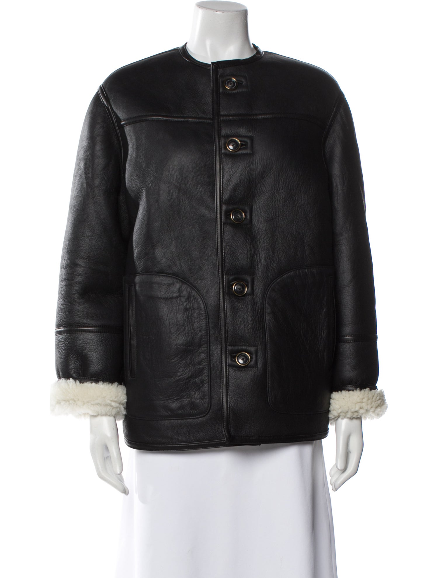 Veronica Beard Leather Denim Jacket