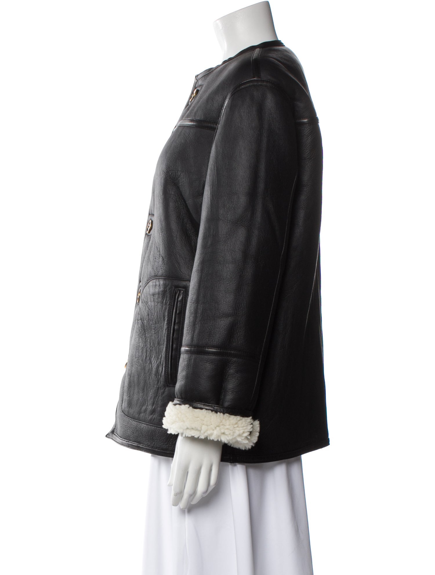 Veronica Beard Leather Denim Jacket