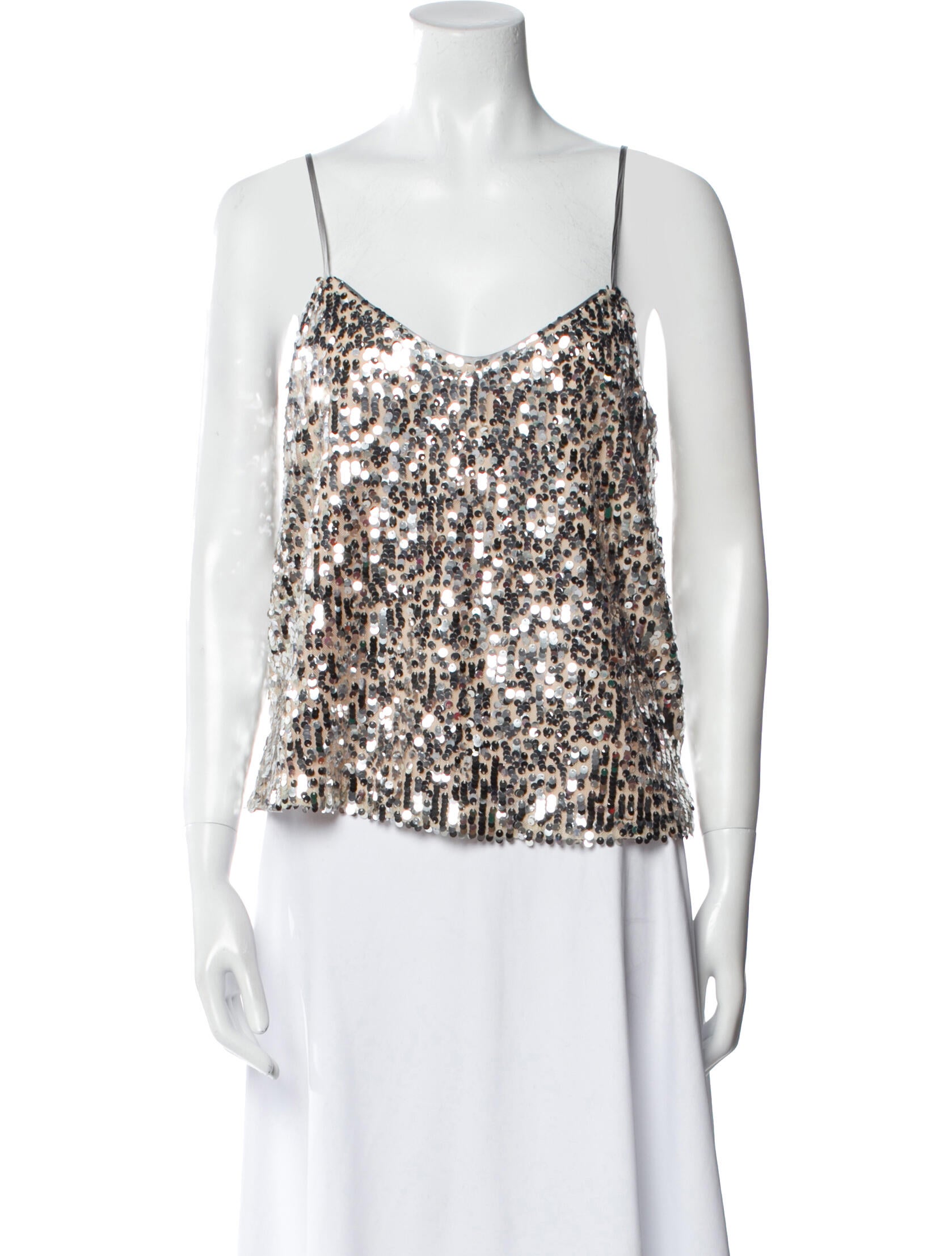 Veronica Beard Patterned V-Neck Top