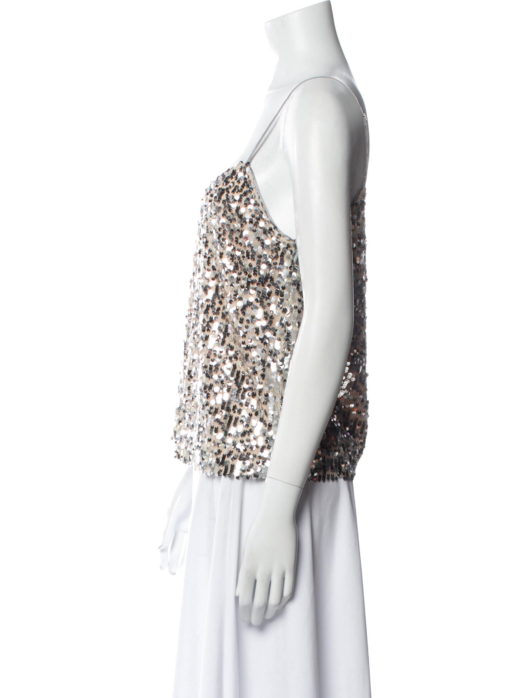 Veronica Beard Patterned V-Neck Top