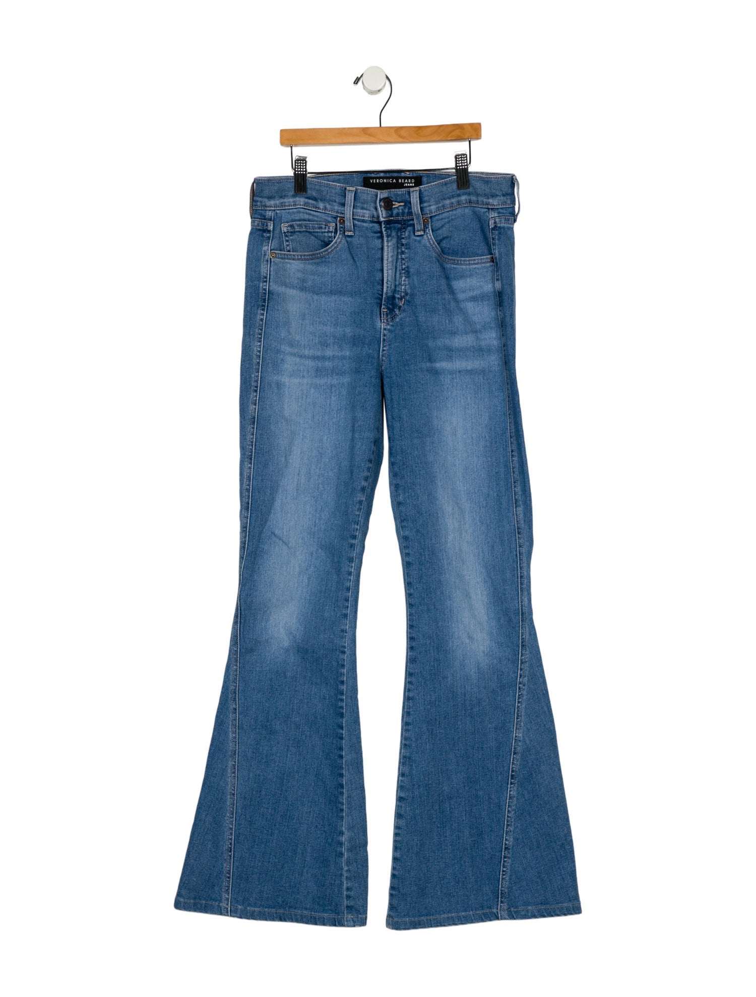 Veronica Beard High-Rise Wide Leg Jeans