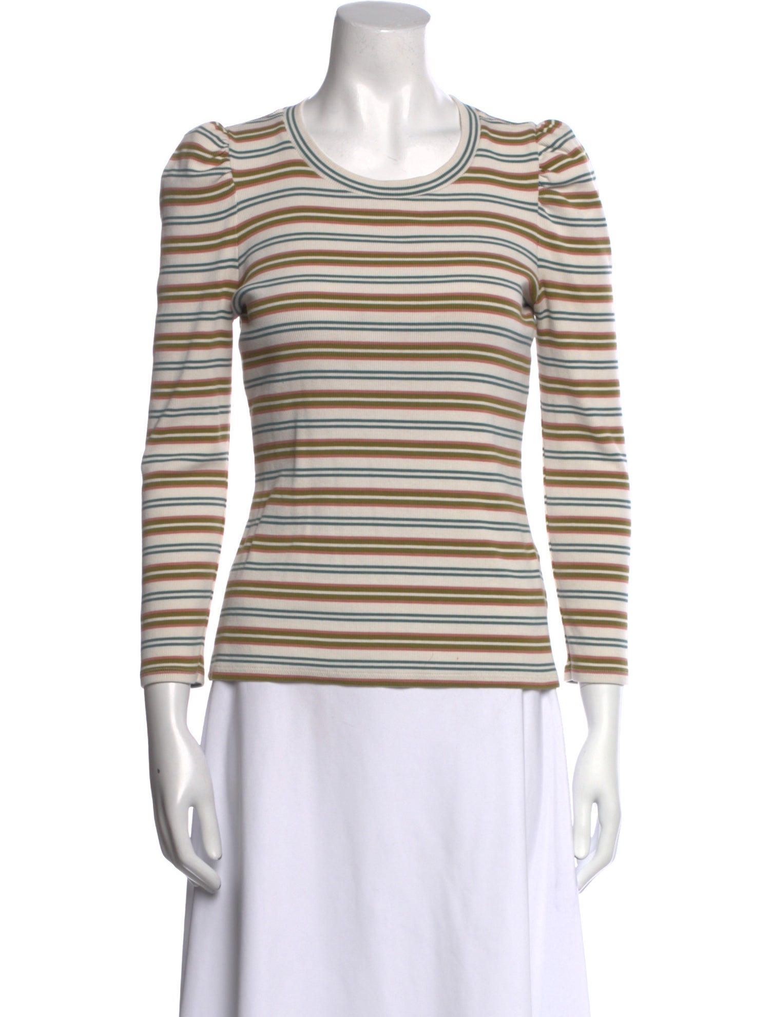 Veronica Beard Striped Scoop Neck Sweater