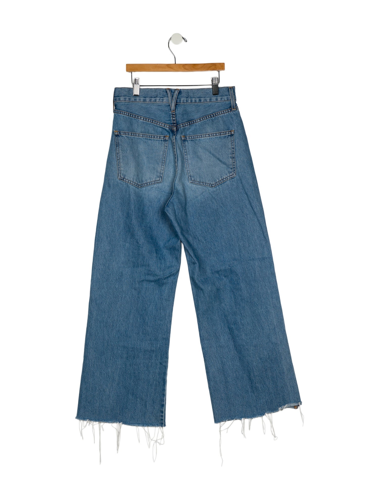 Veronica Beard High-Rise Wide Leg Jeans
