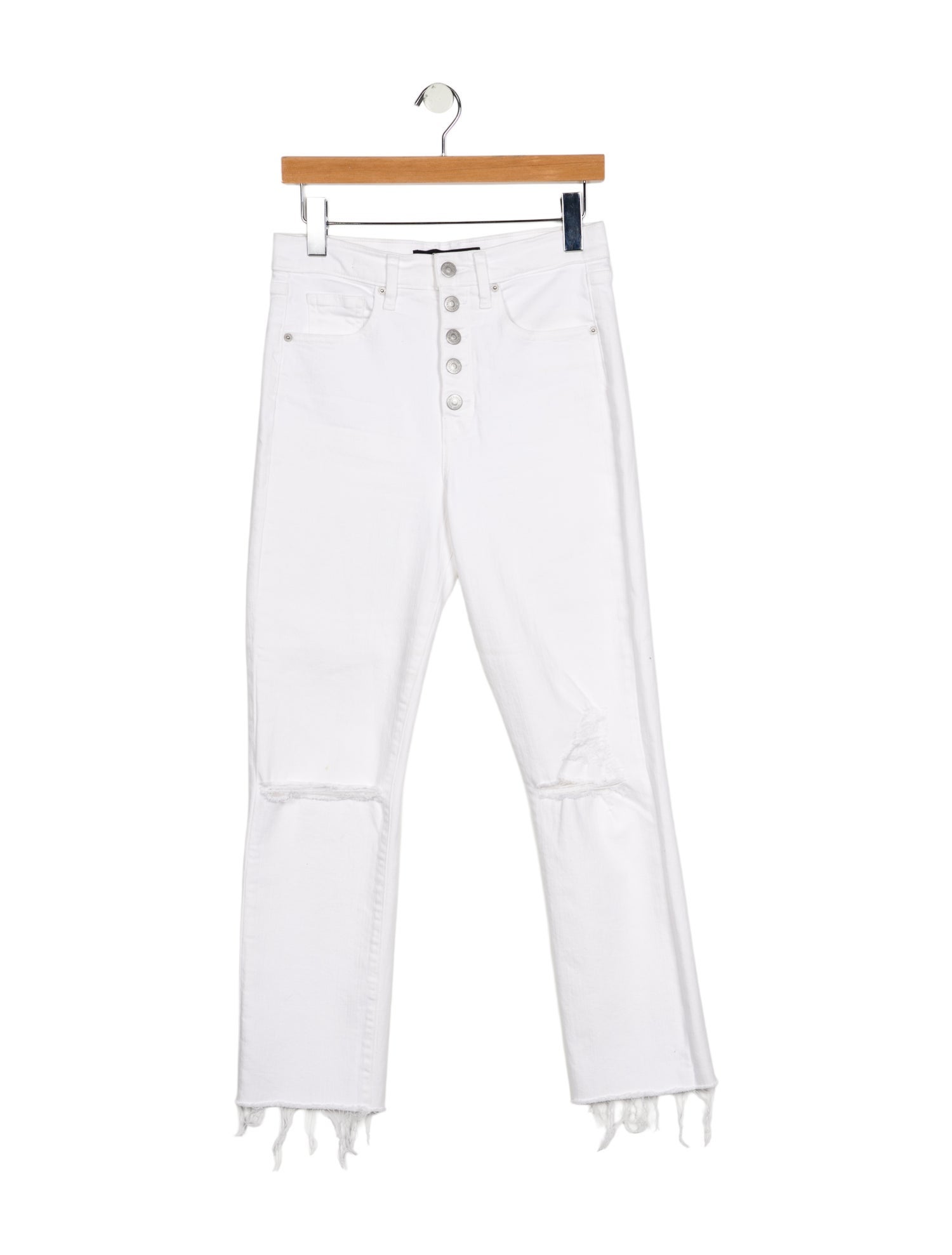 Veronica Beard High-Rise Straight Leg Jeans