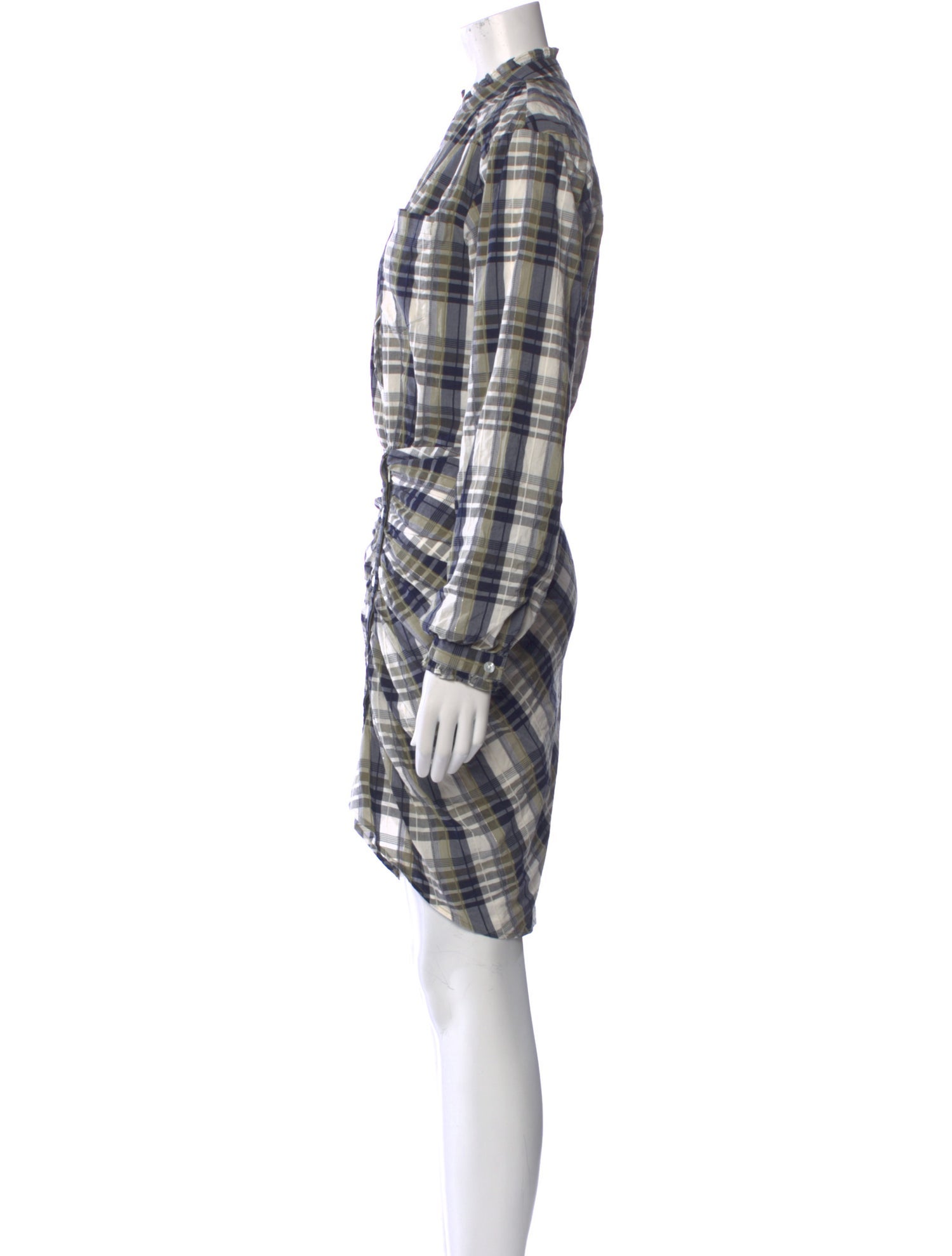 Veronica Beard Plaid Print Knee-Length Dress