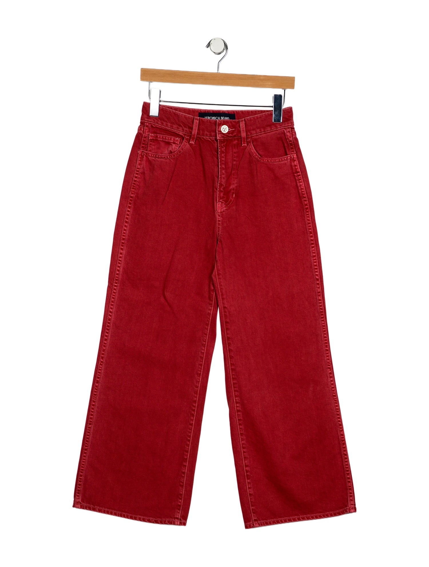 Veronica Beard High-Rise Wide Leg Jeans