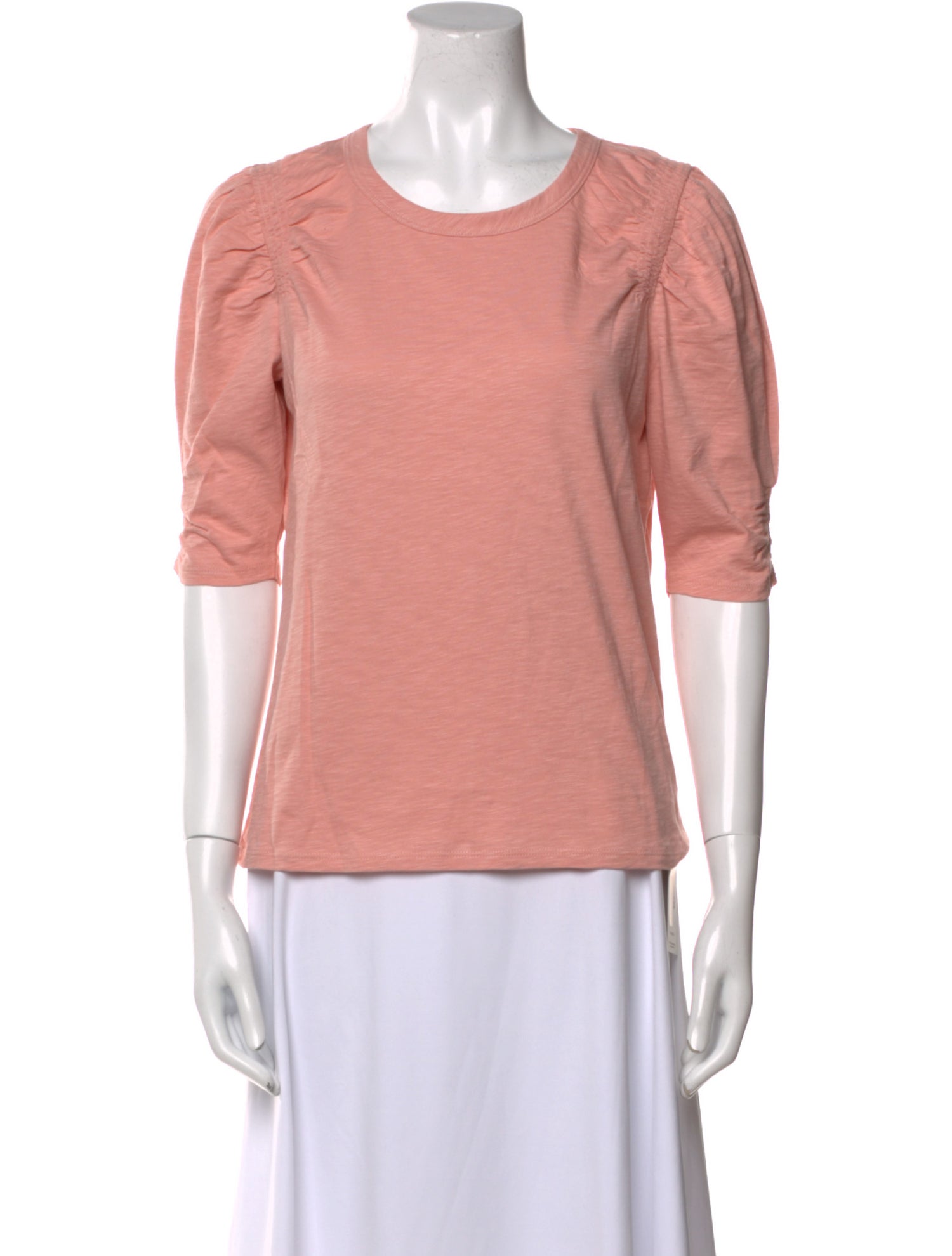 Veronica Beard Scoop Neck Three-Quarter Sleeve T-Shirt