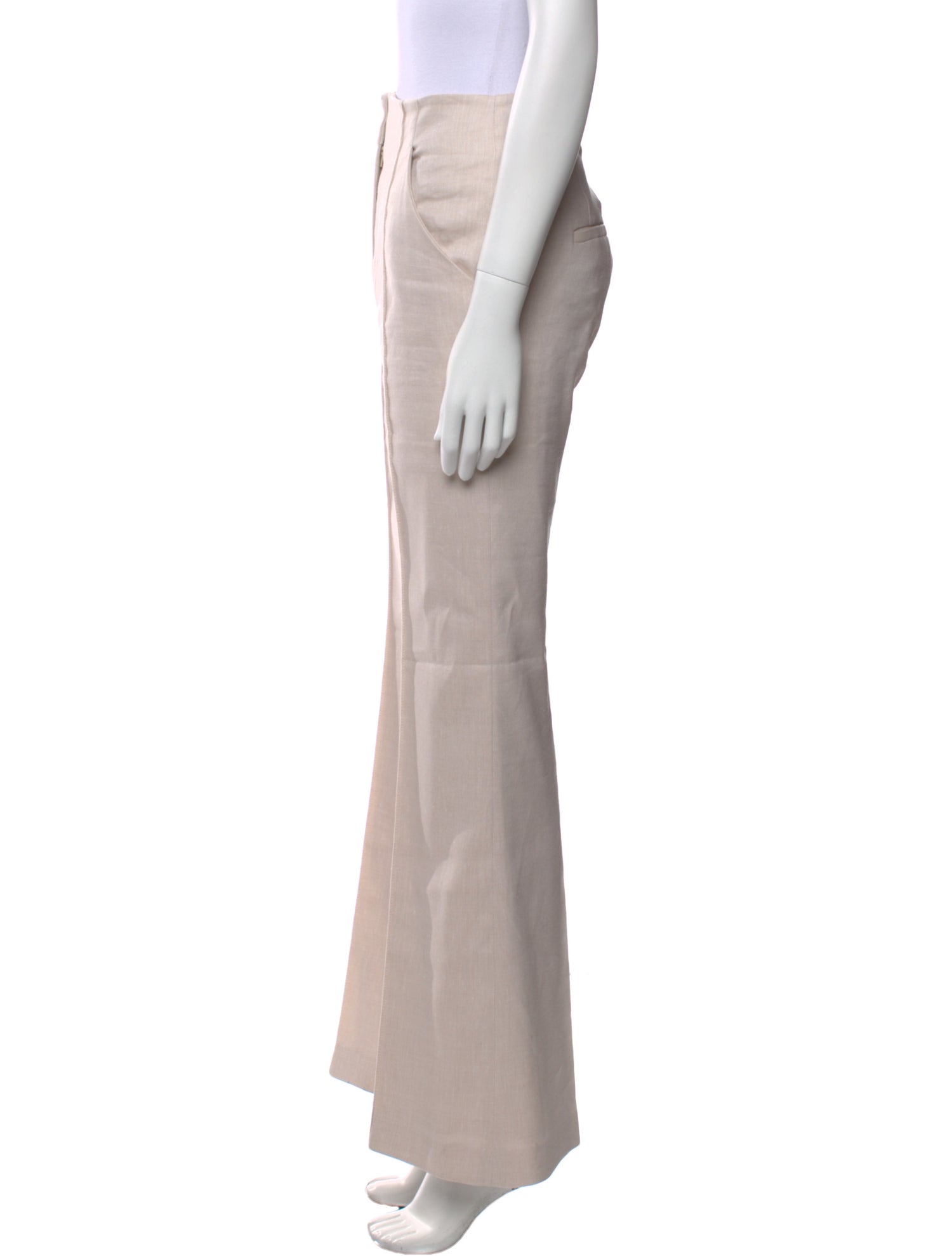 Veronica Beard Linen Wide Leg Pants
