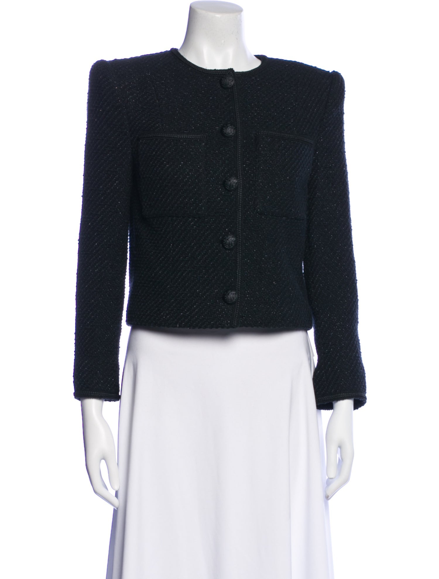 Veronica Beard Tweed Pattern Evening Jacket