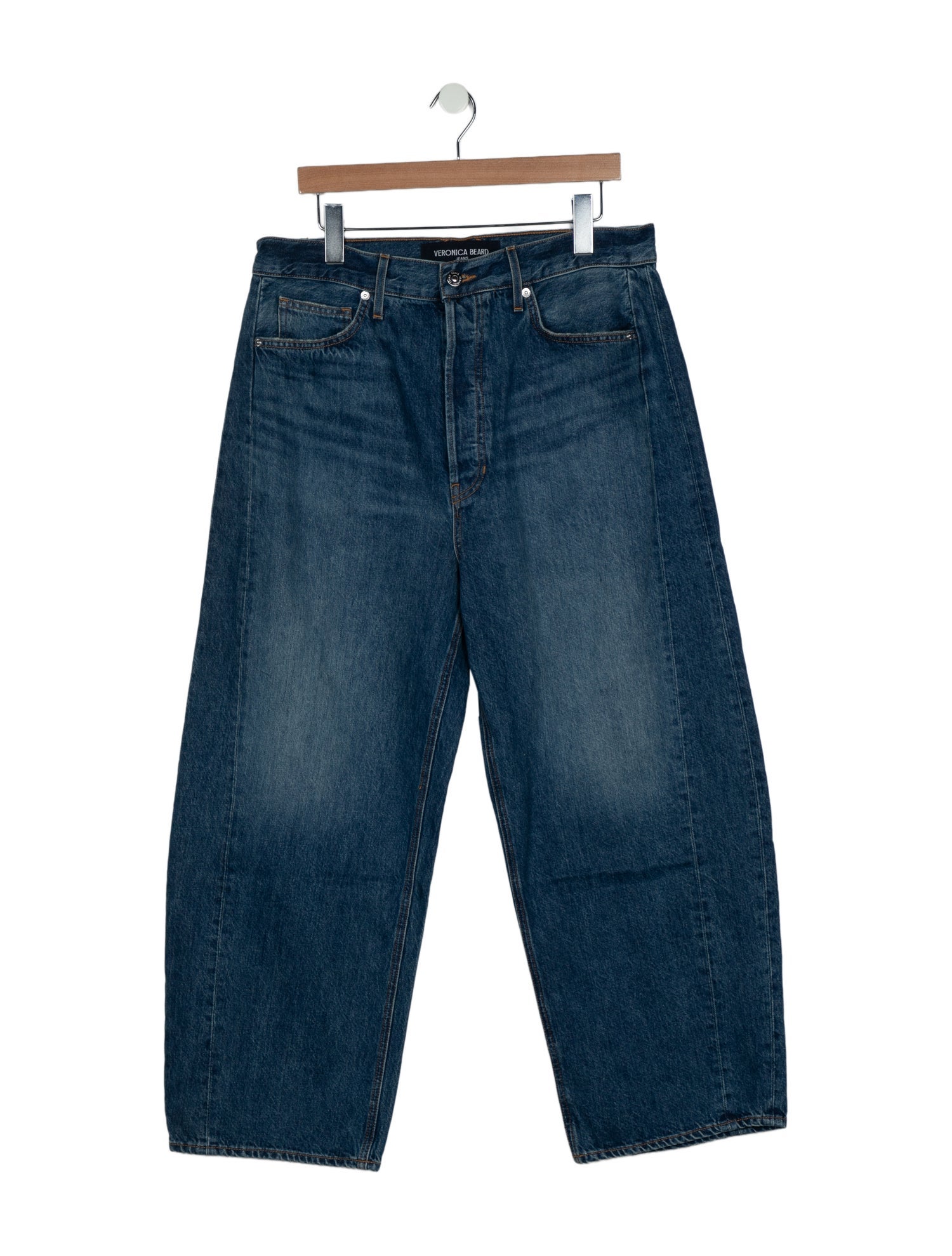 Veronica Beard High-Rise Wide Leg Jeans