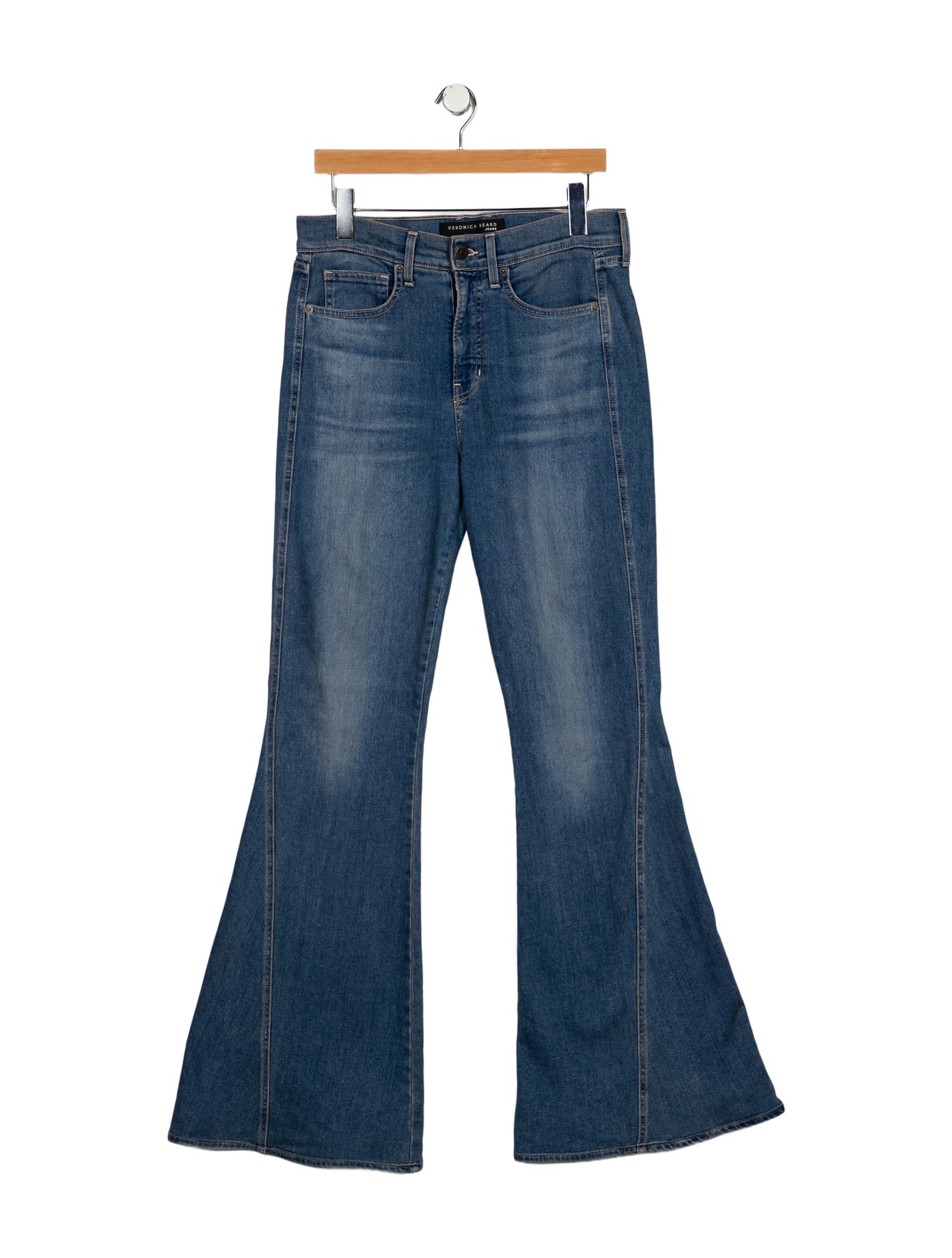 Veronica Beard High-Rise Wide Leg Jeans