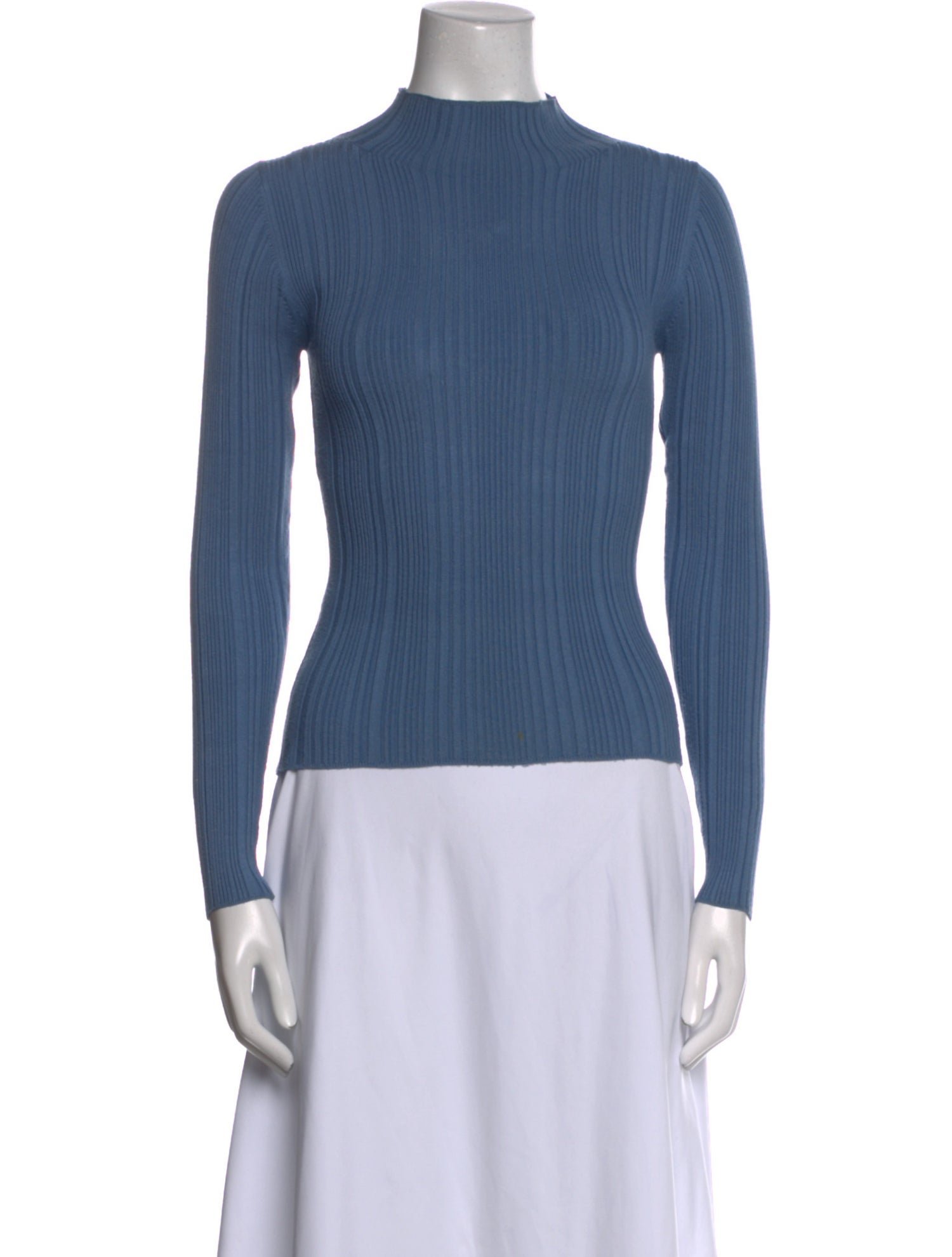 Veronica Beard Mock Neck Long Sleeve Top