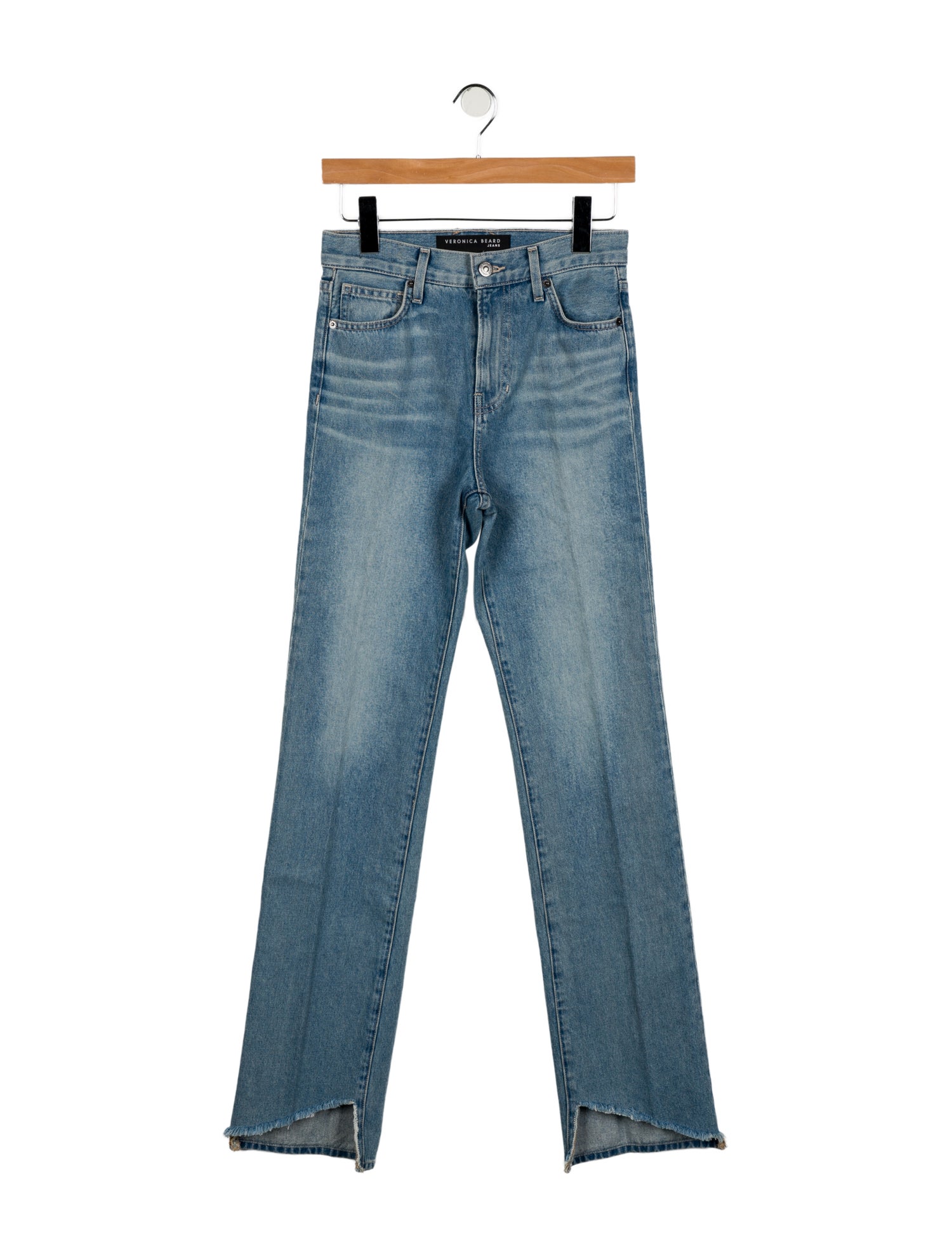 Veronica Beard Mid-Rise Straight Leg Jeans