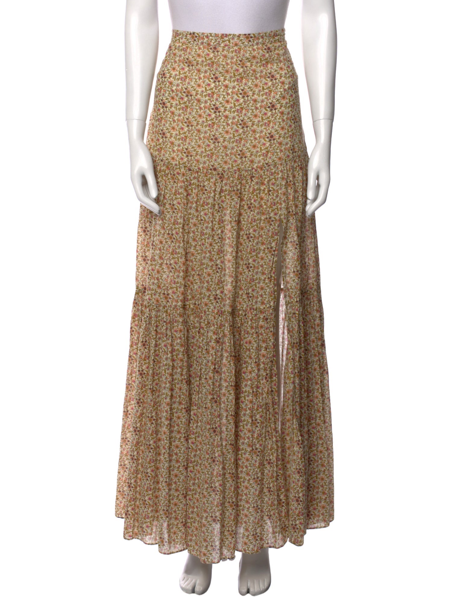 Veronica Beard Printed Long Skirt