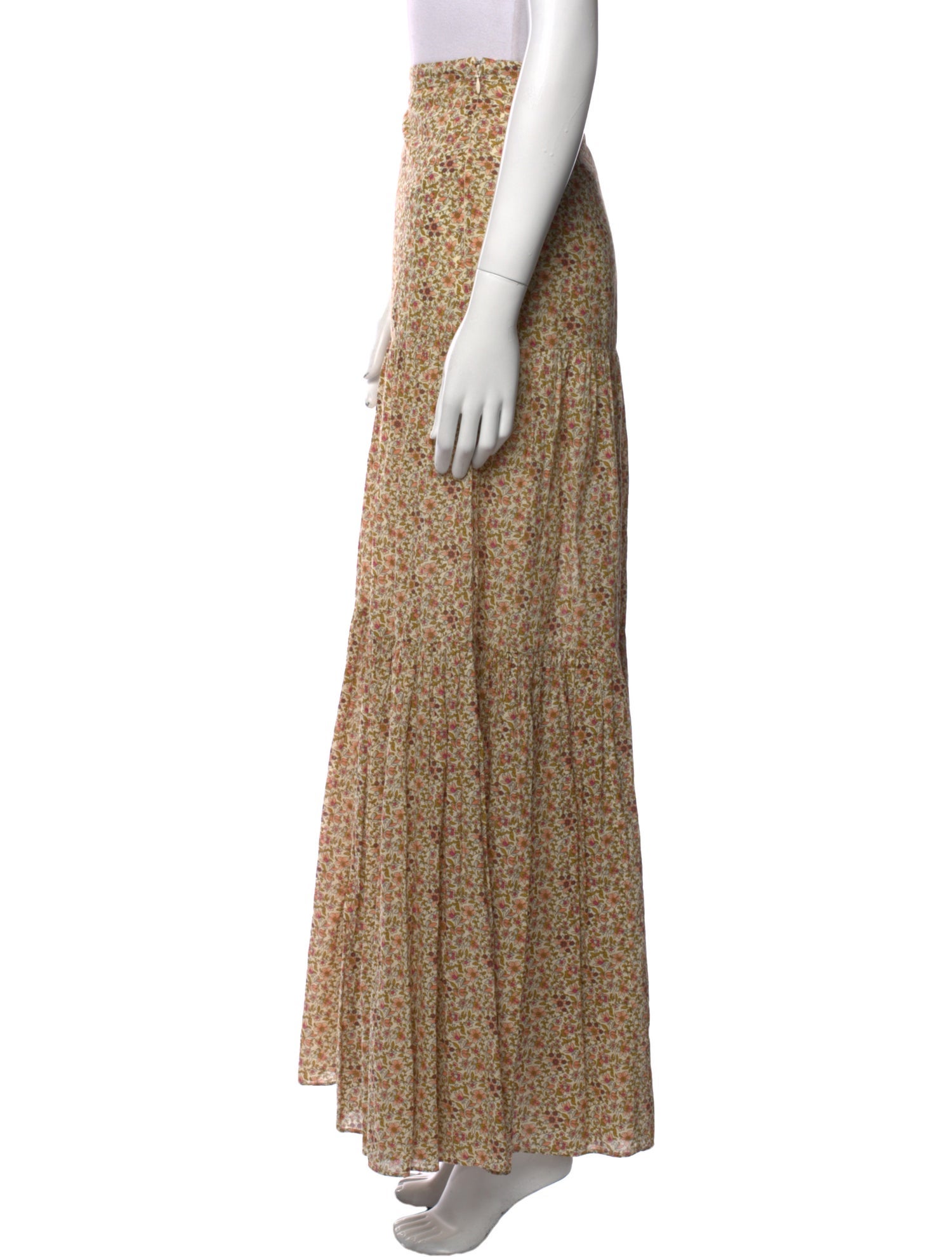 Veronica Beard Printed Long Skirt