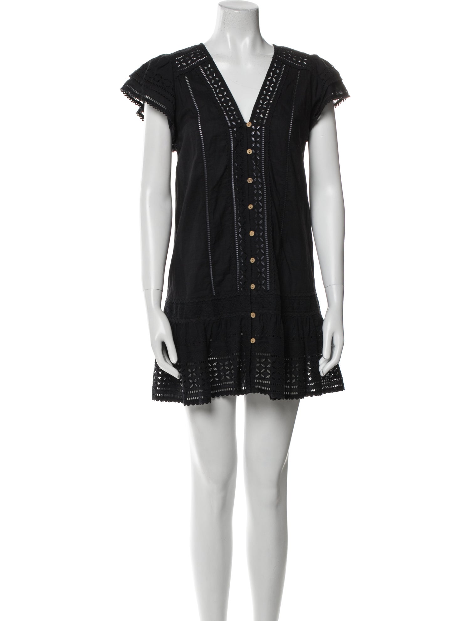 Veronica Beard V-Neck Mini Dress