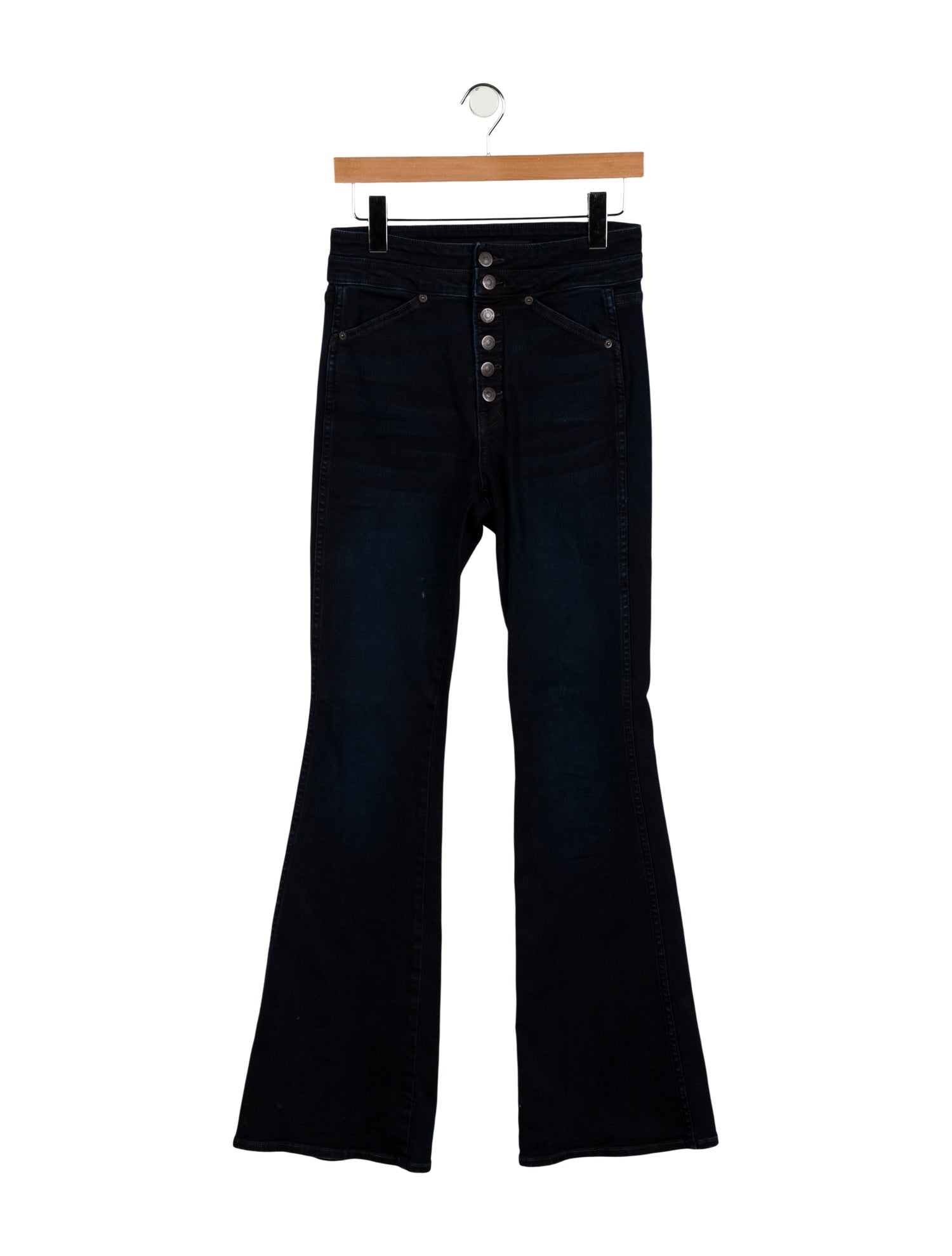Veronica Beard High-Rise Wide Leg Jeans