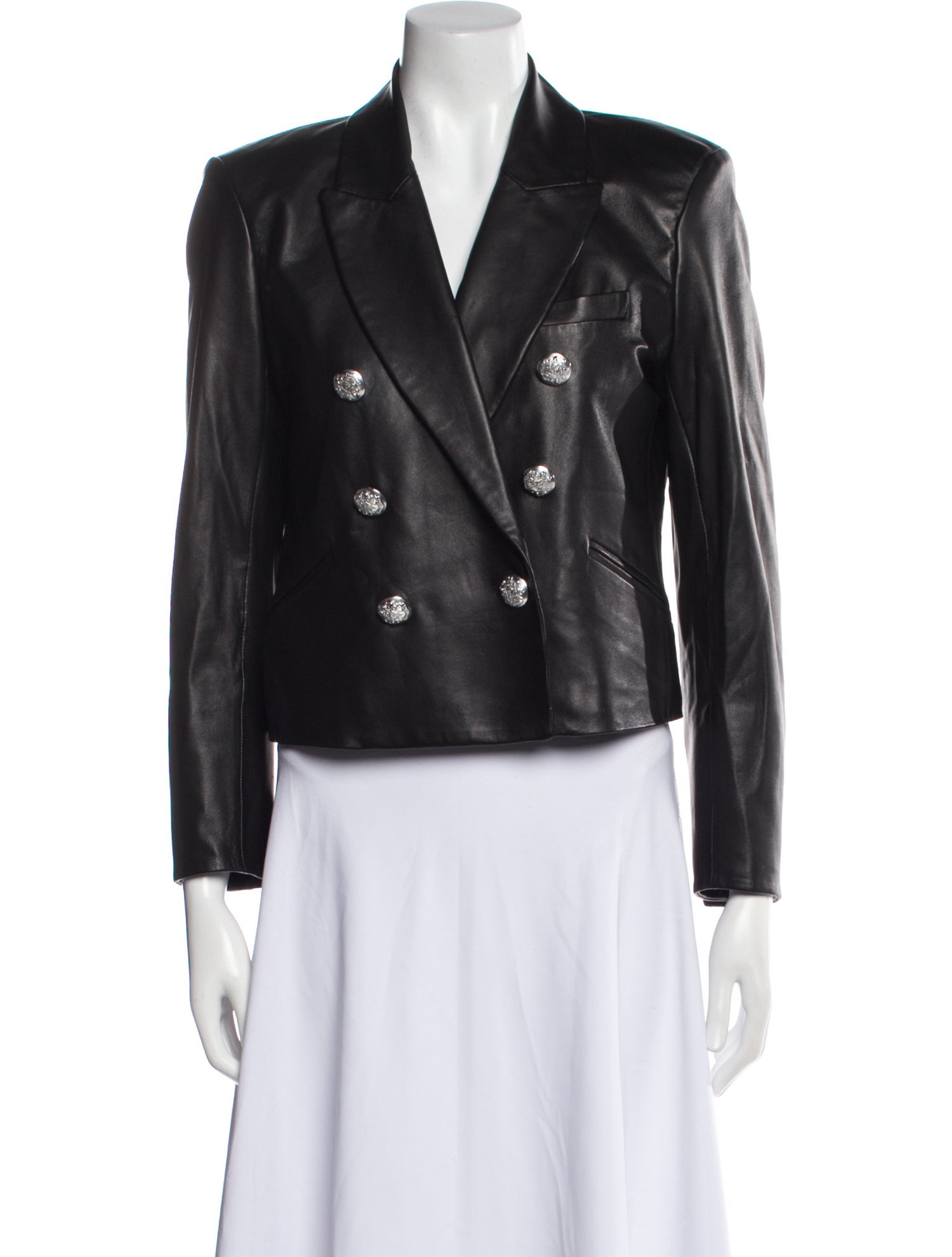 Veronica Beard Leather Blazer