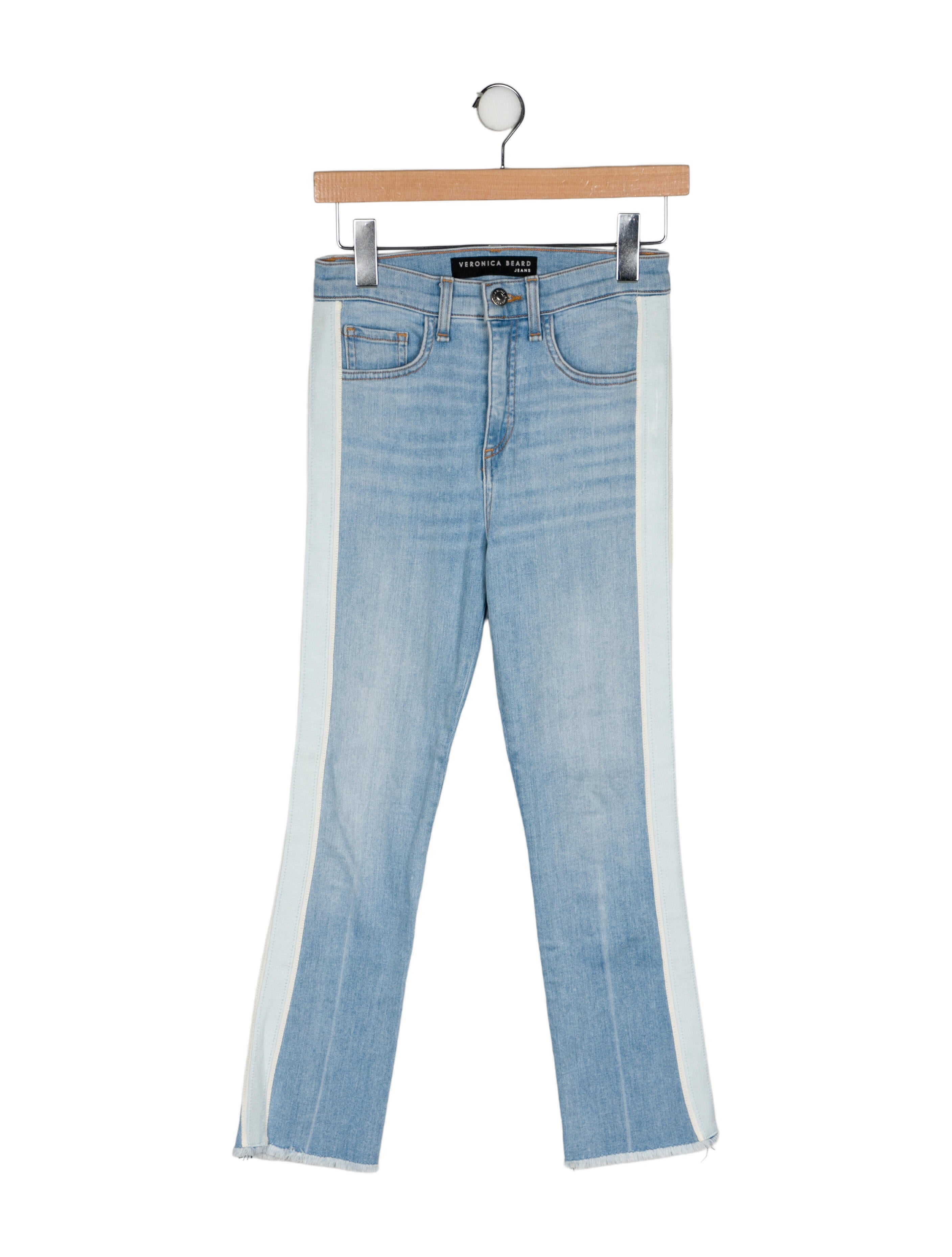 Veronica Beard Mid-Rise Straight Leg Jeans