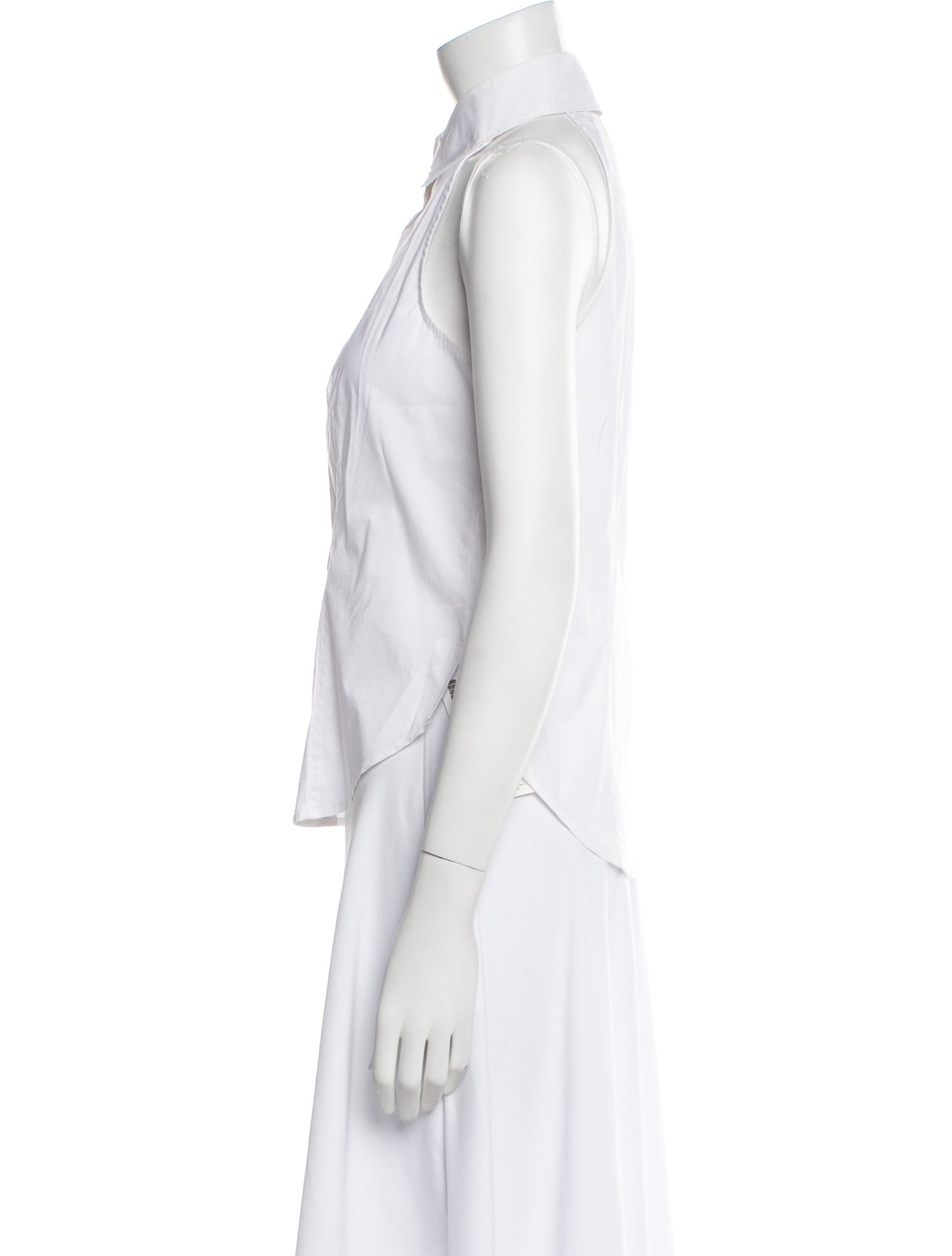 Veronica Beard Sleeveless Button-Up Top