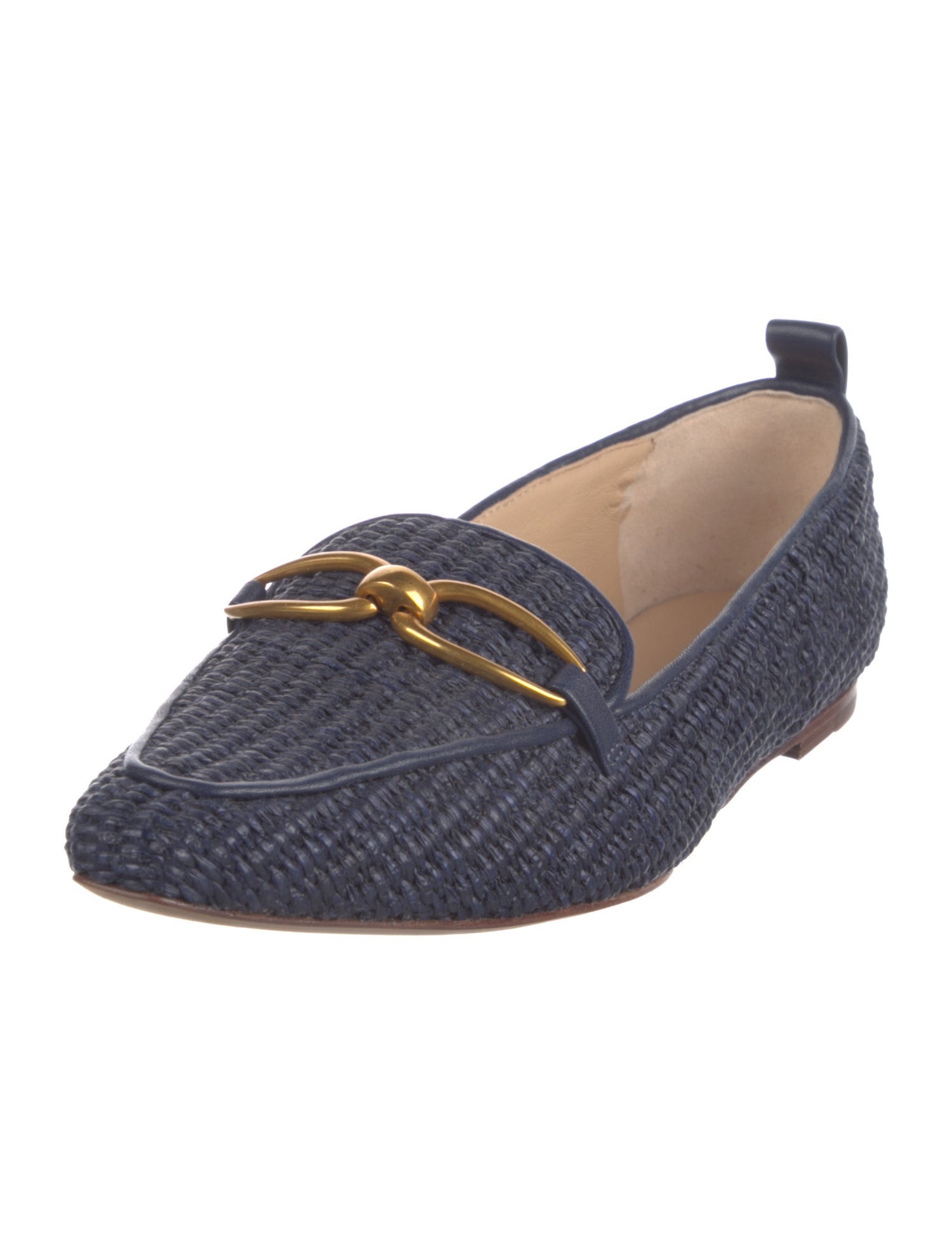 Veronica Beard Raffia Loafers