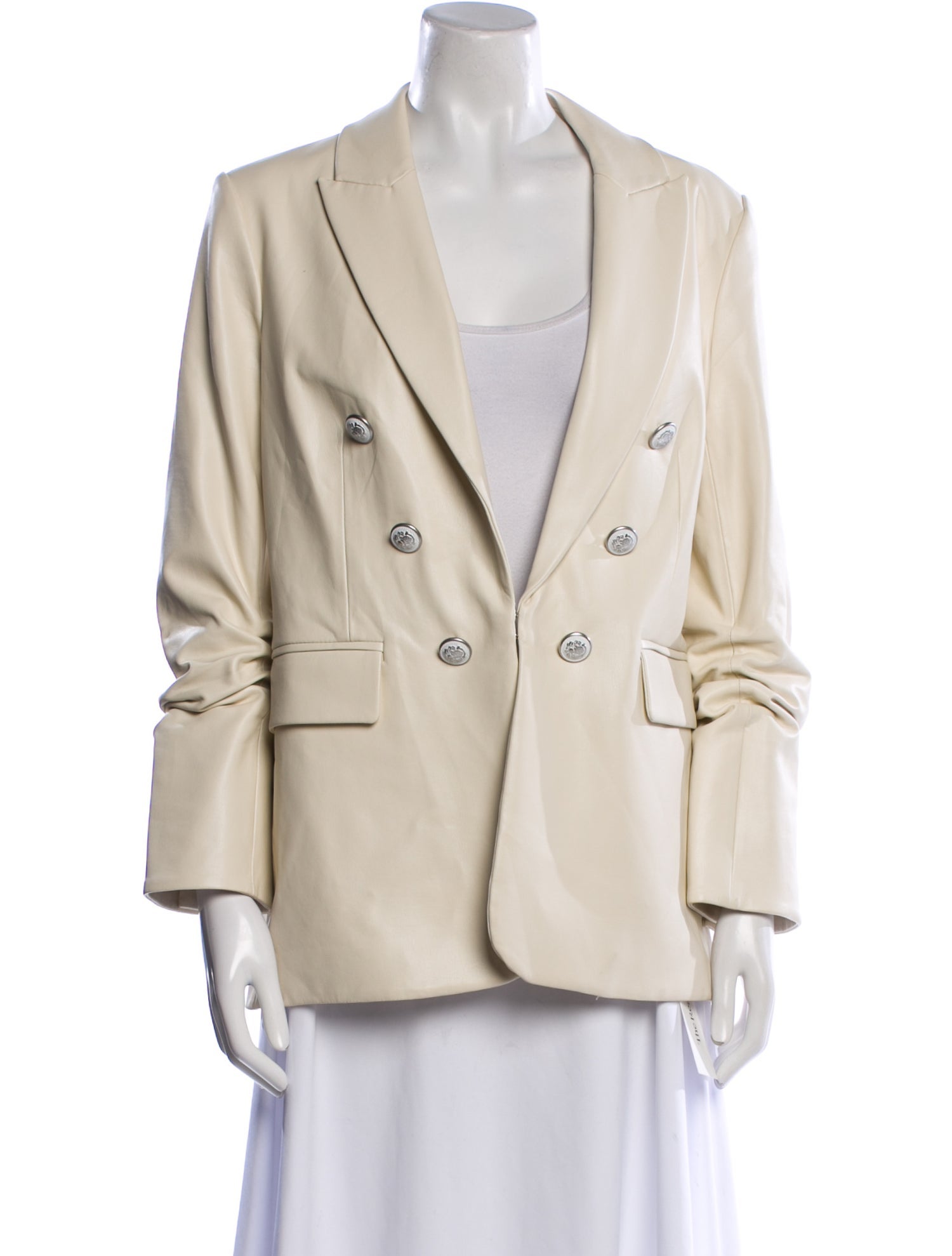 Veronica Beard Faux Leather Blazer