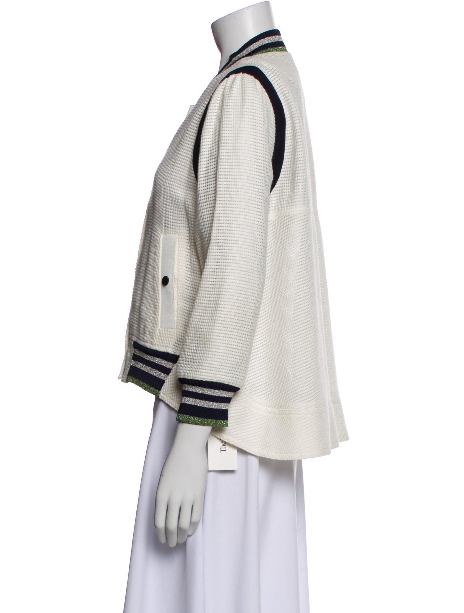 Veronica Beard Striped Bomber Jacket