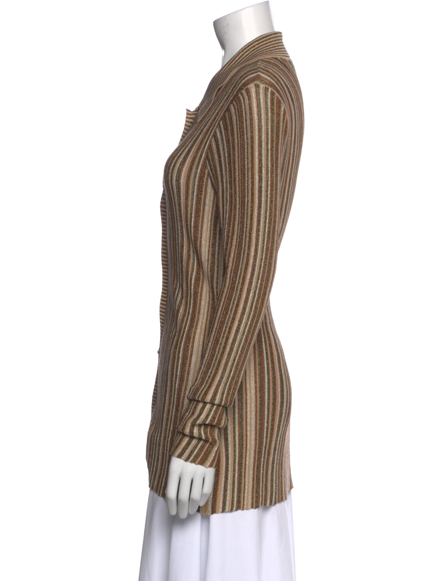 Veronica Beard Striped Long Sleeve Blouse