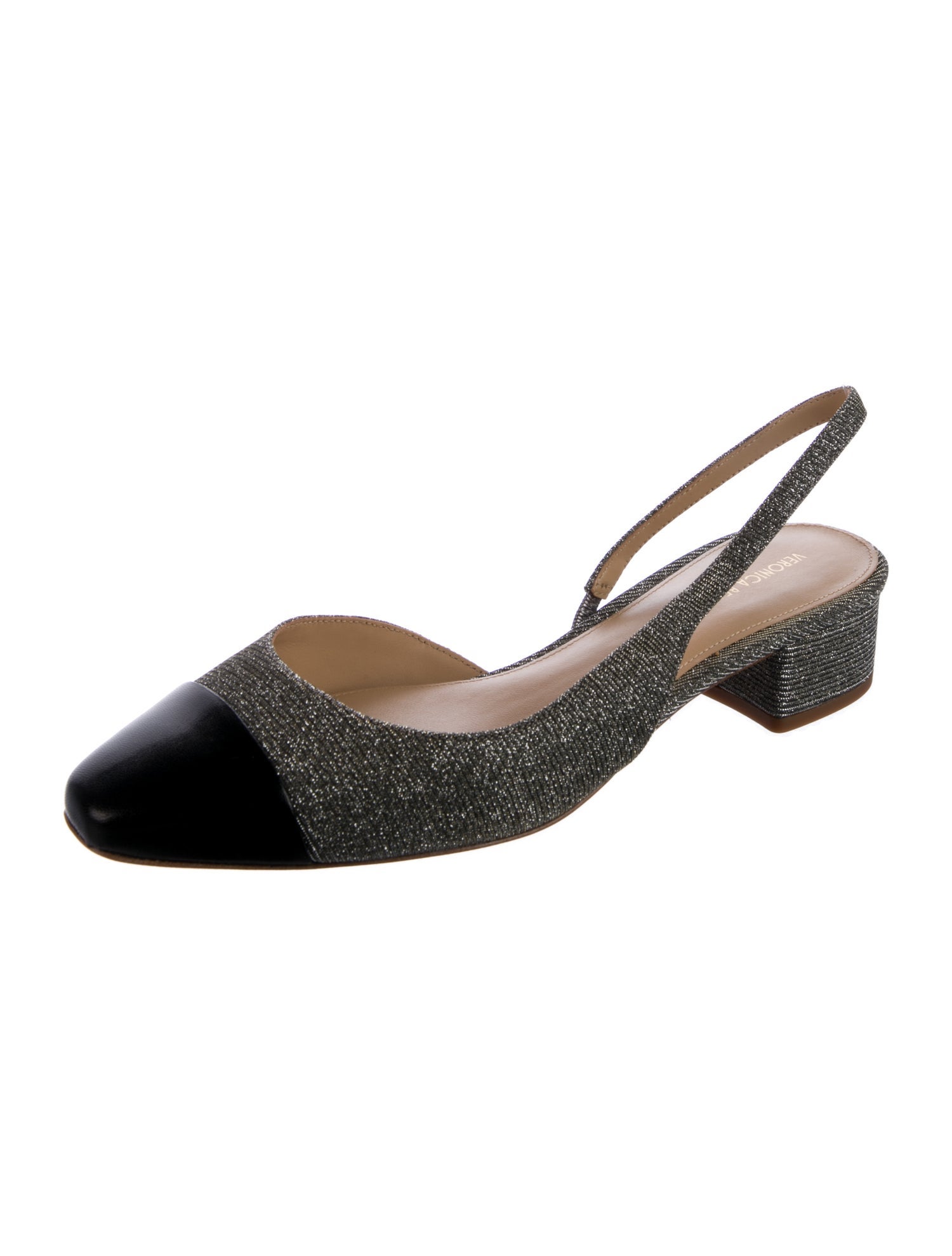 Veronica Beard Colorblock Pattern Slingback Flats