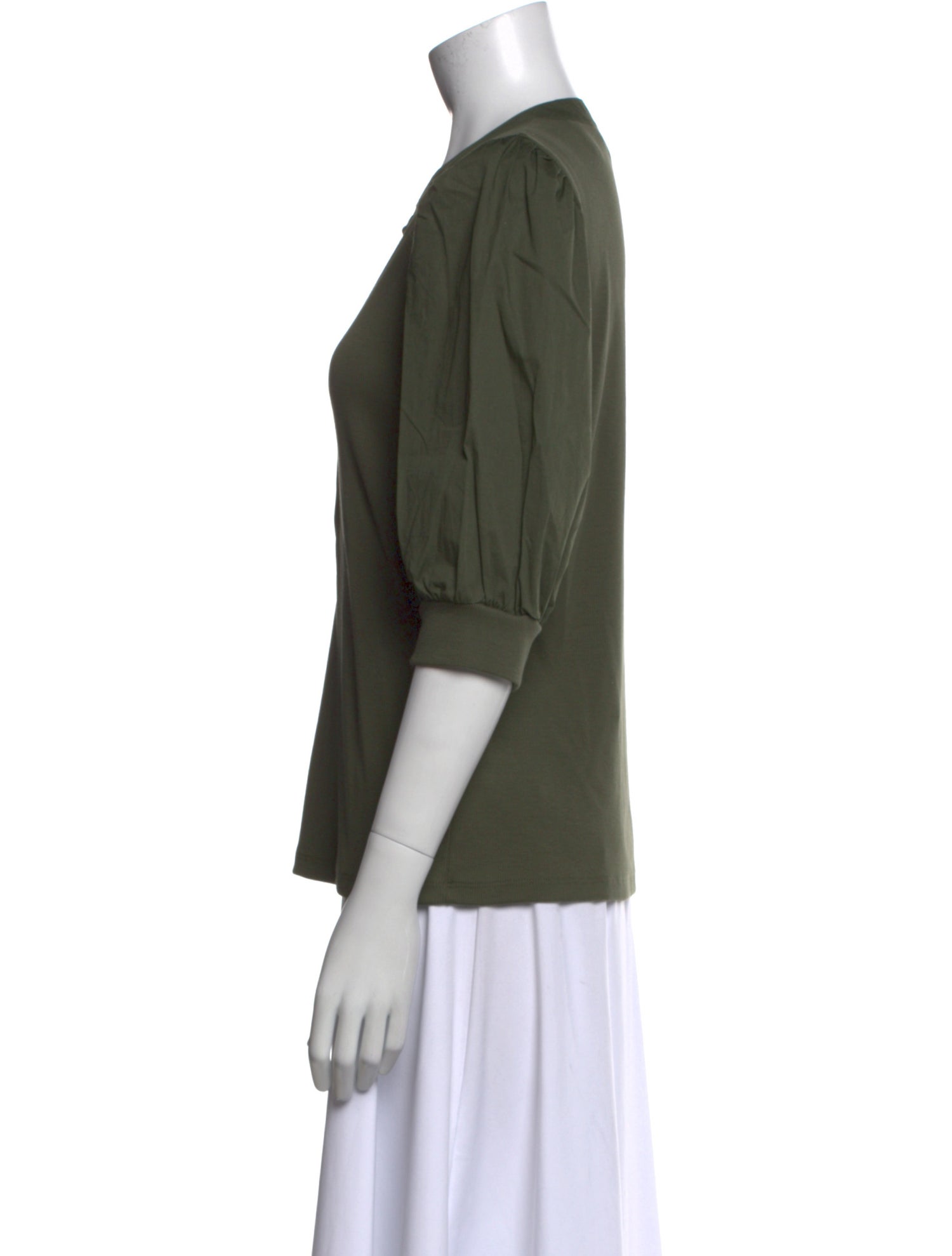 Veronica Beard V-Neck Three-Quarter Sleeve Blouse w/ Tags