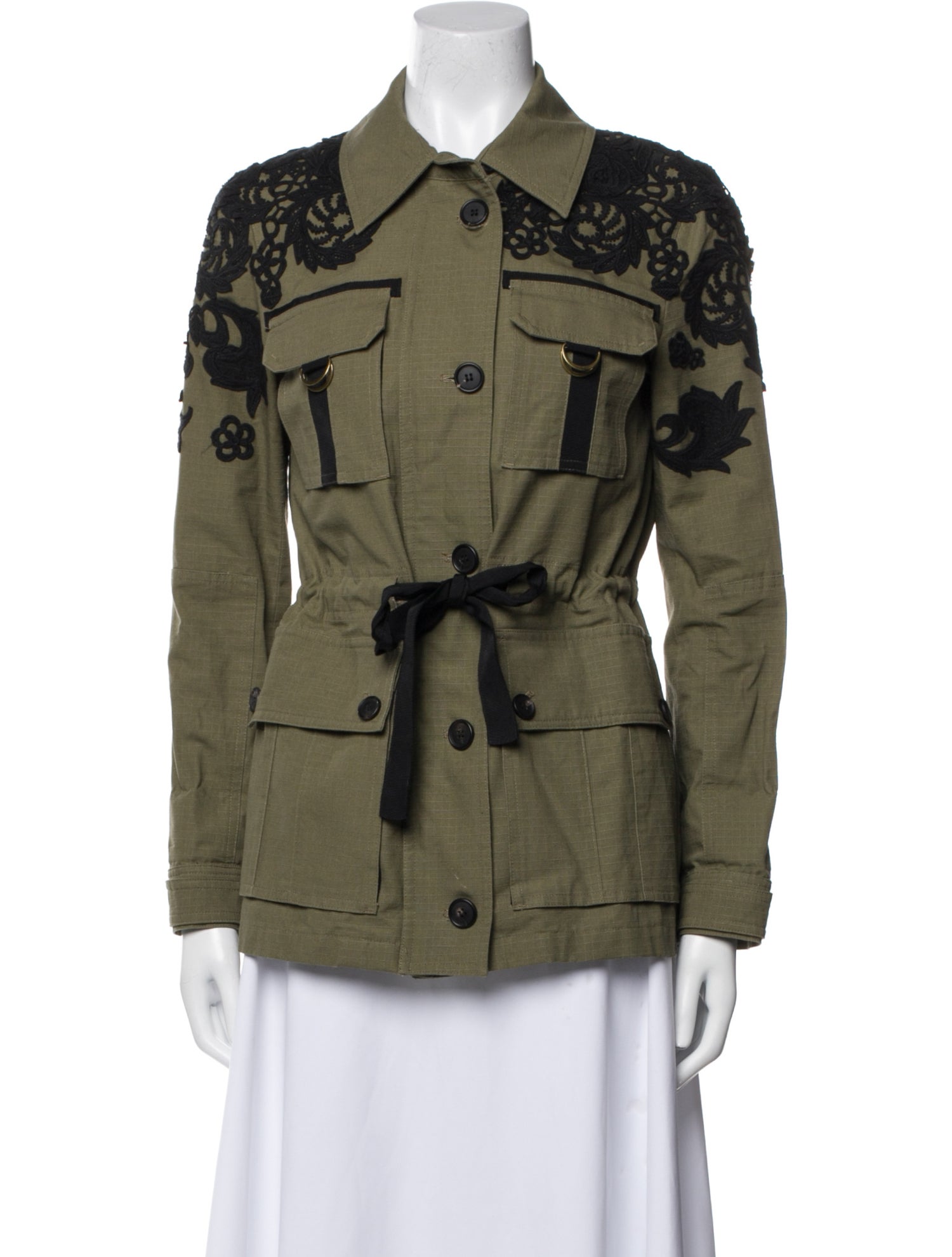 Veronica Beard Printed Utility Jacket