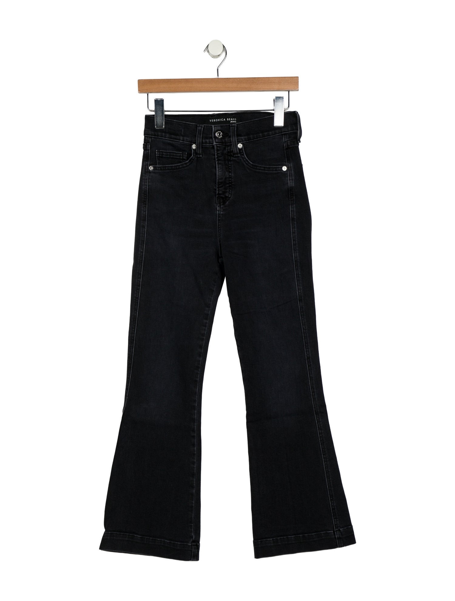 Veronica Beard Mid-Rise Straight Leg Jeans